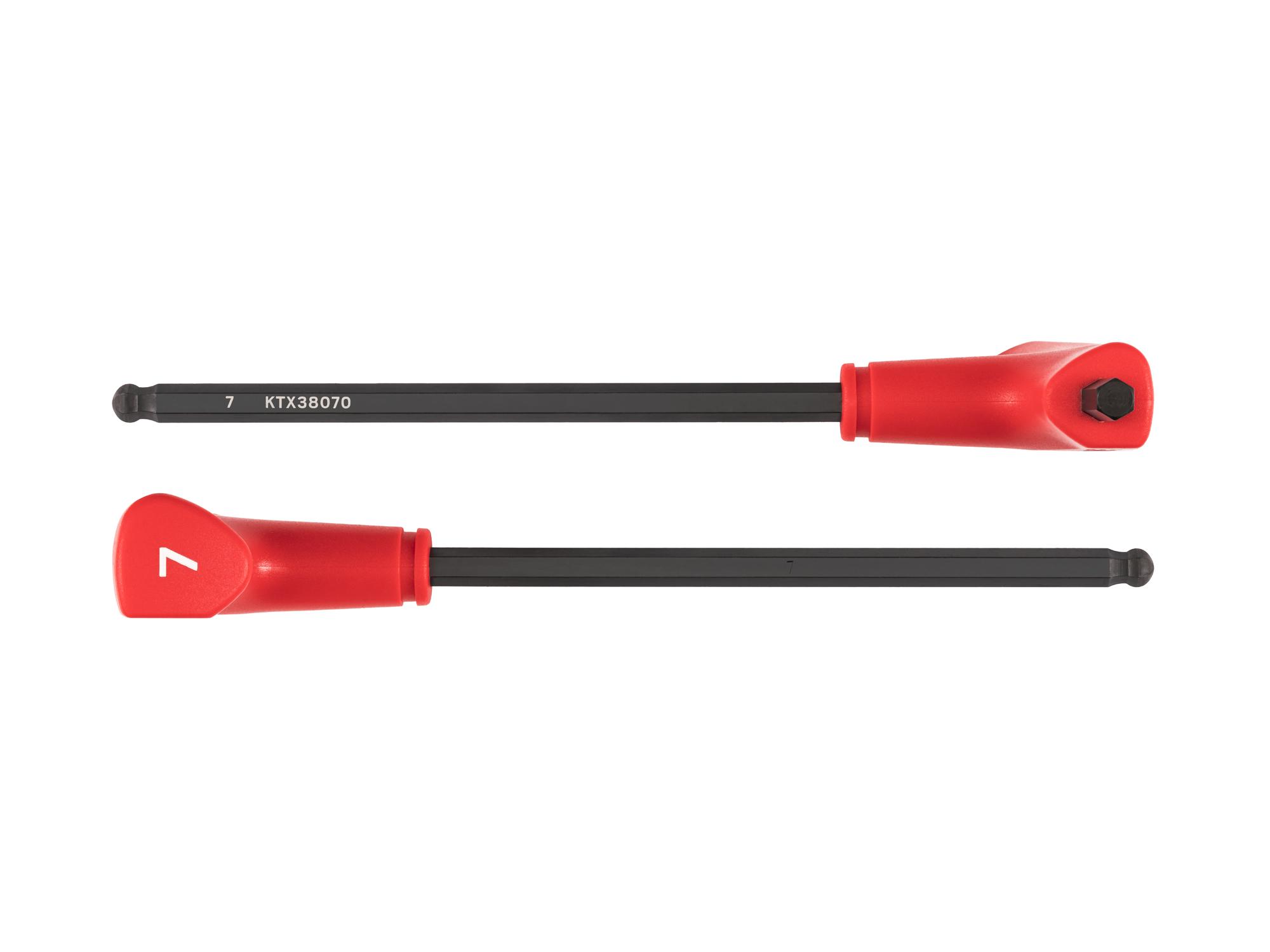 Side view of Tekton t-handle key. Item #KTX38070