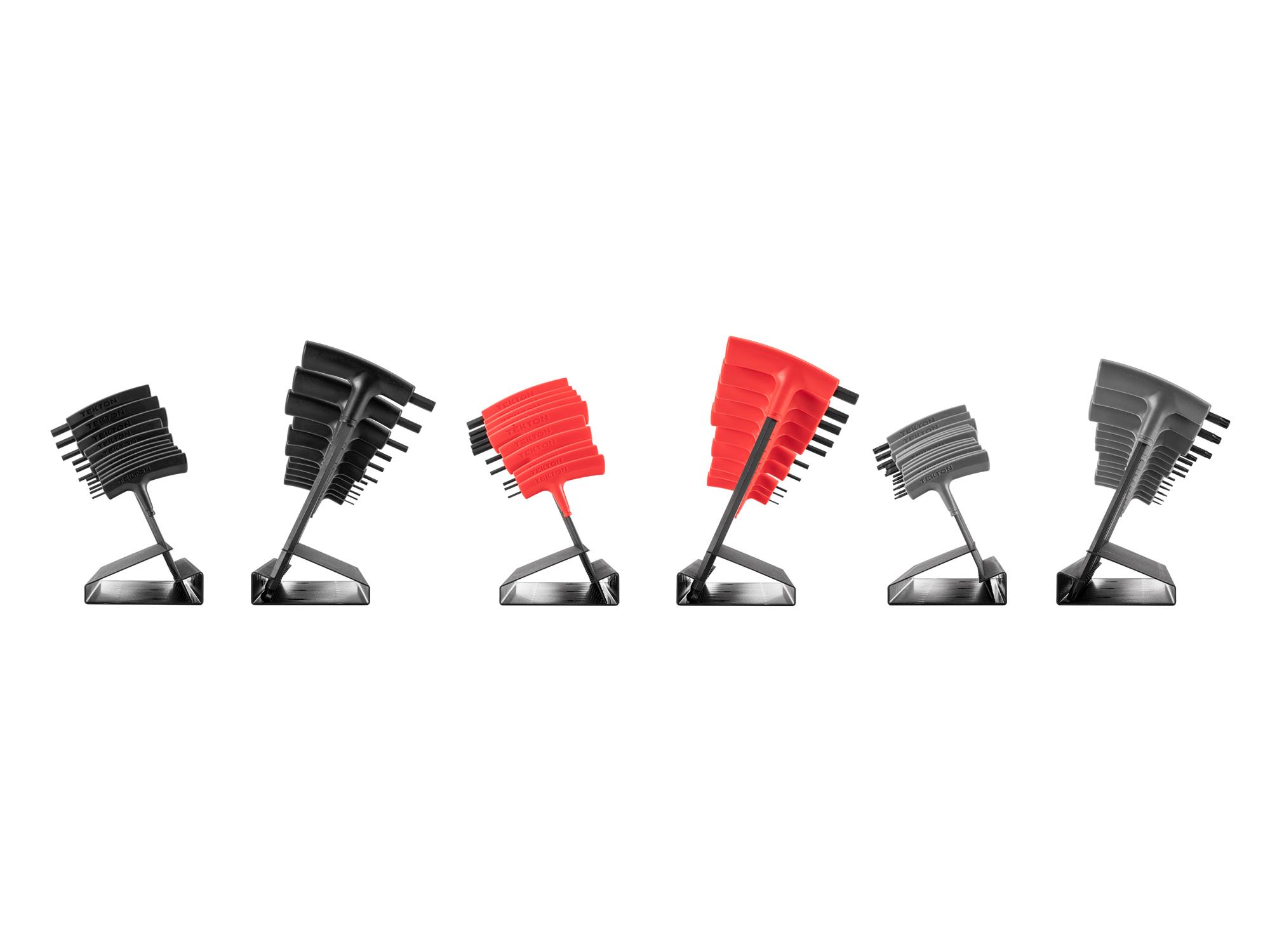 Side view of Tekton stand t-handle key set. Item #KEY92001