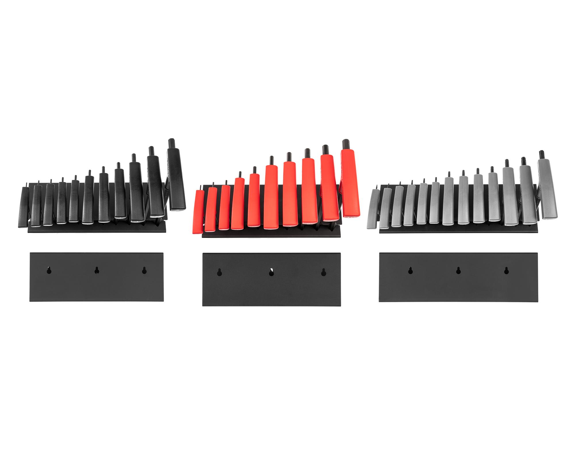 Second side view of Tekton stand t-handle key set. Item #KEY92001