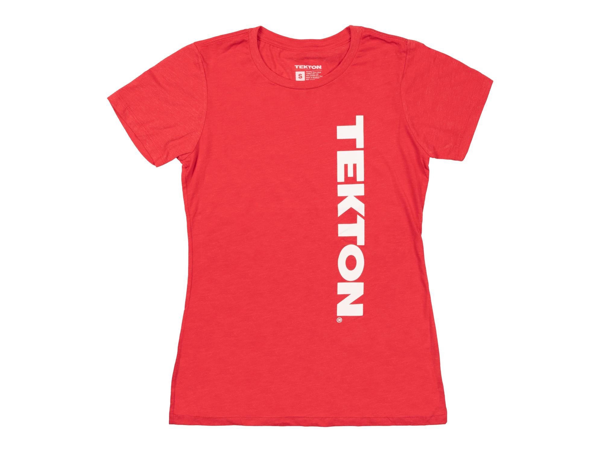 Front view of red Tekton tee. Item #APG32015