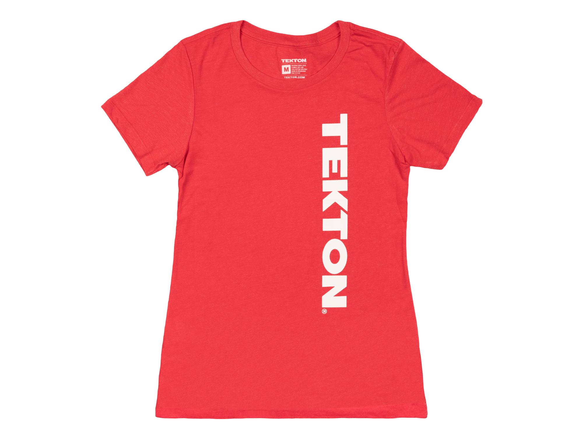Front view of red Tekton tee. Item #APG32016