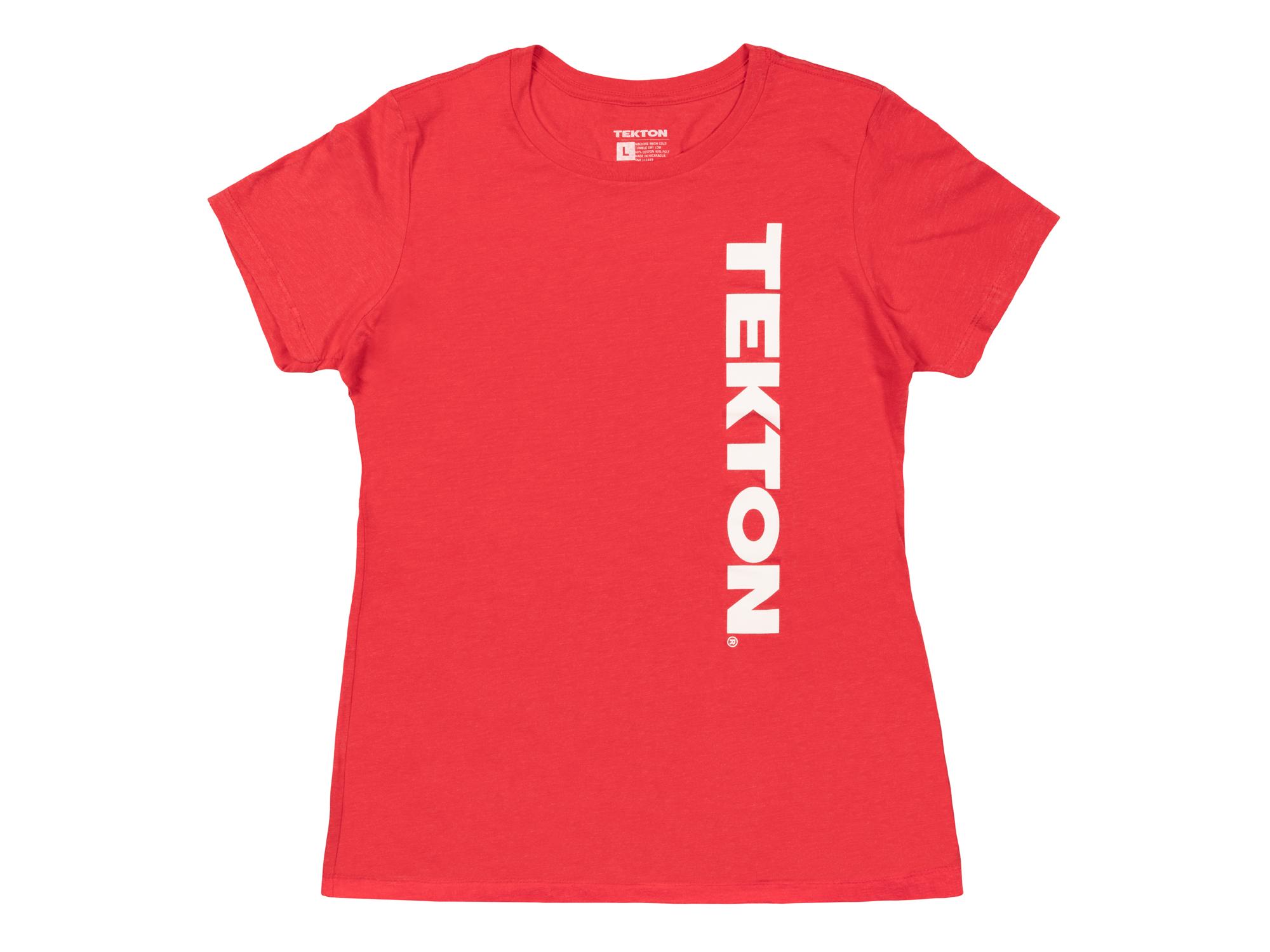 Front view of red Tekton tee. Item #APG32017
