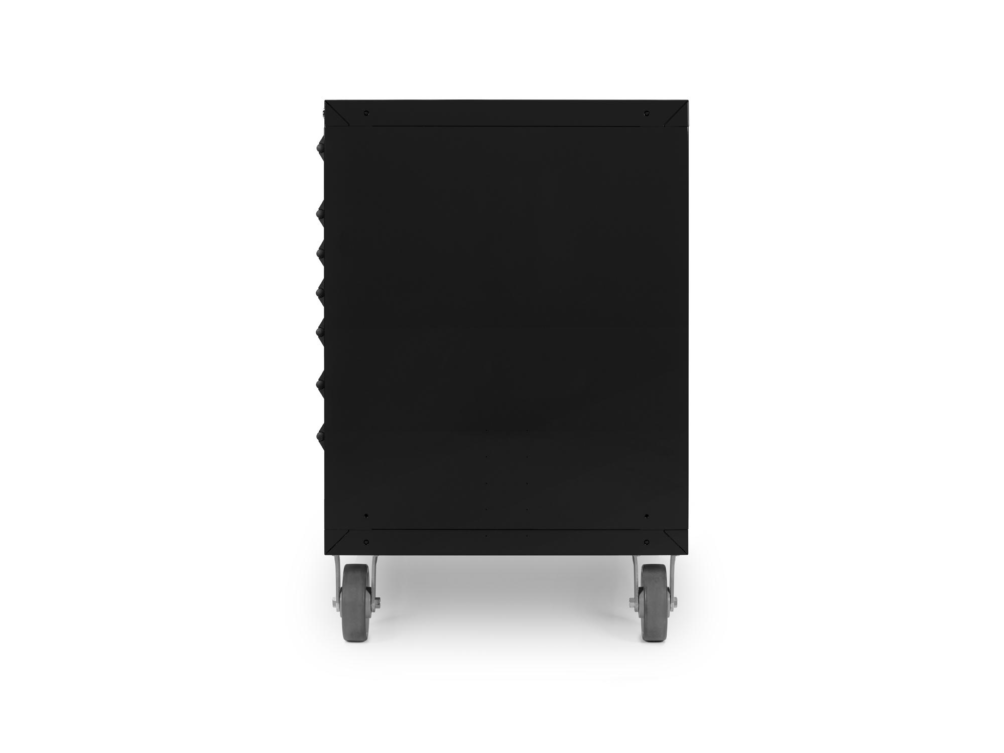 Second side view of black Tekton tool cabinet. Item #OCL63100