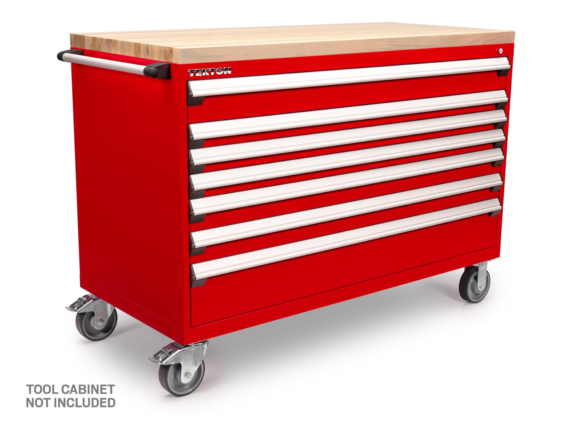 Tekton tool only tool cabinet top shown on a tool cabinet. Cabinet not included. Item #OCT63400
