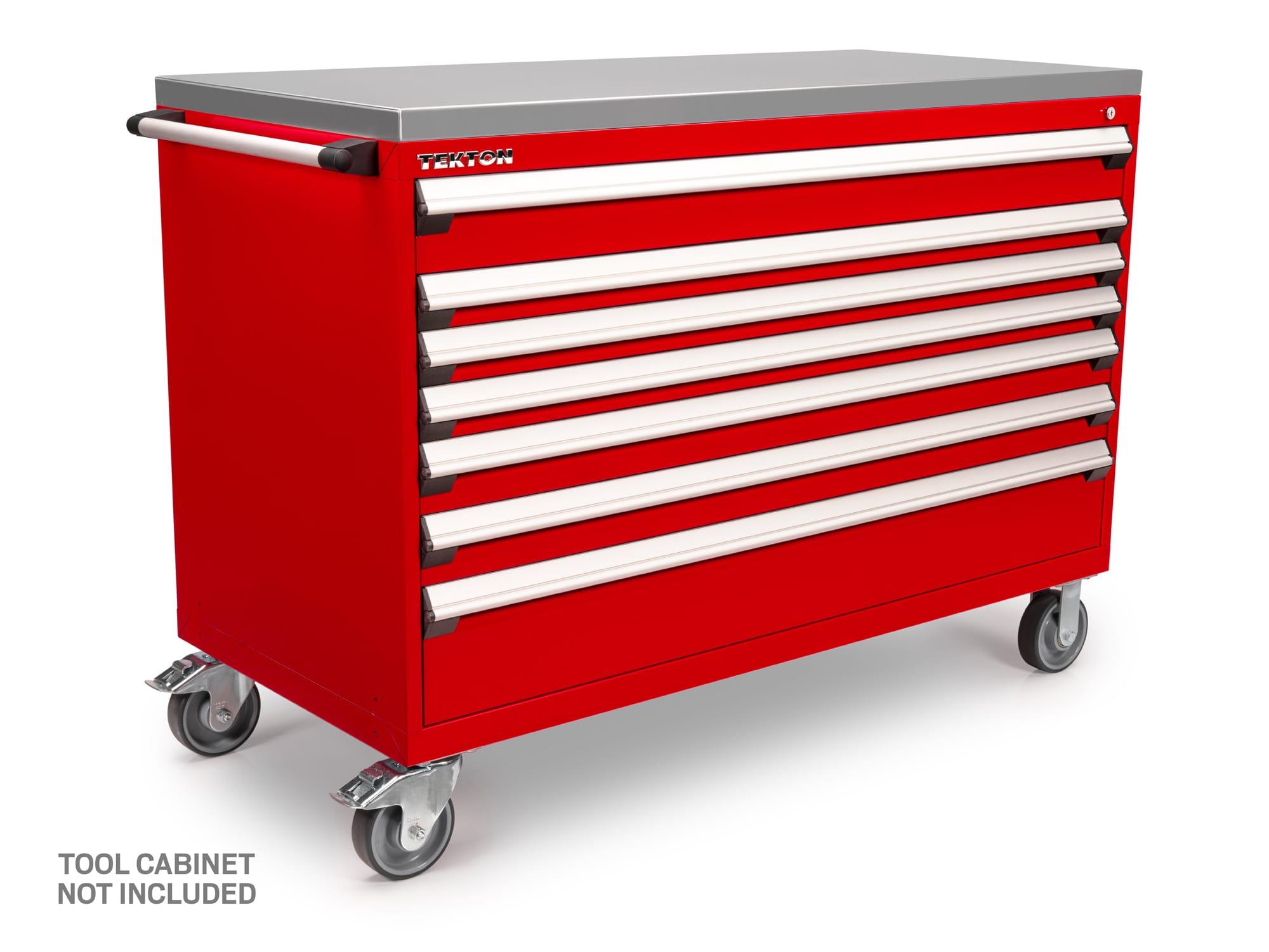 Tekton tool only tool cabinet top shown on a tool cabinet. Cabinet not included. Item #OCT63700