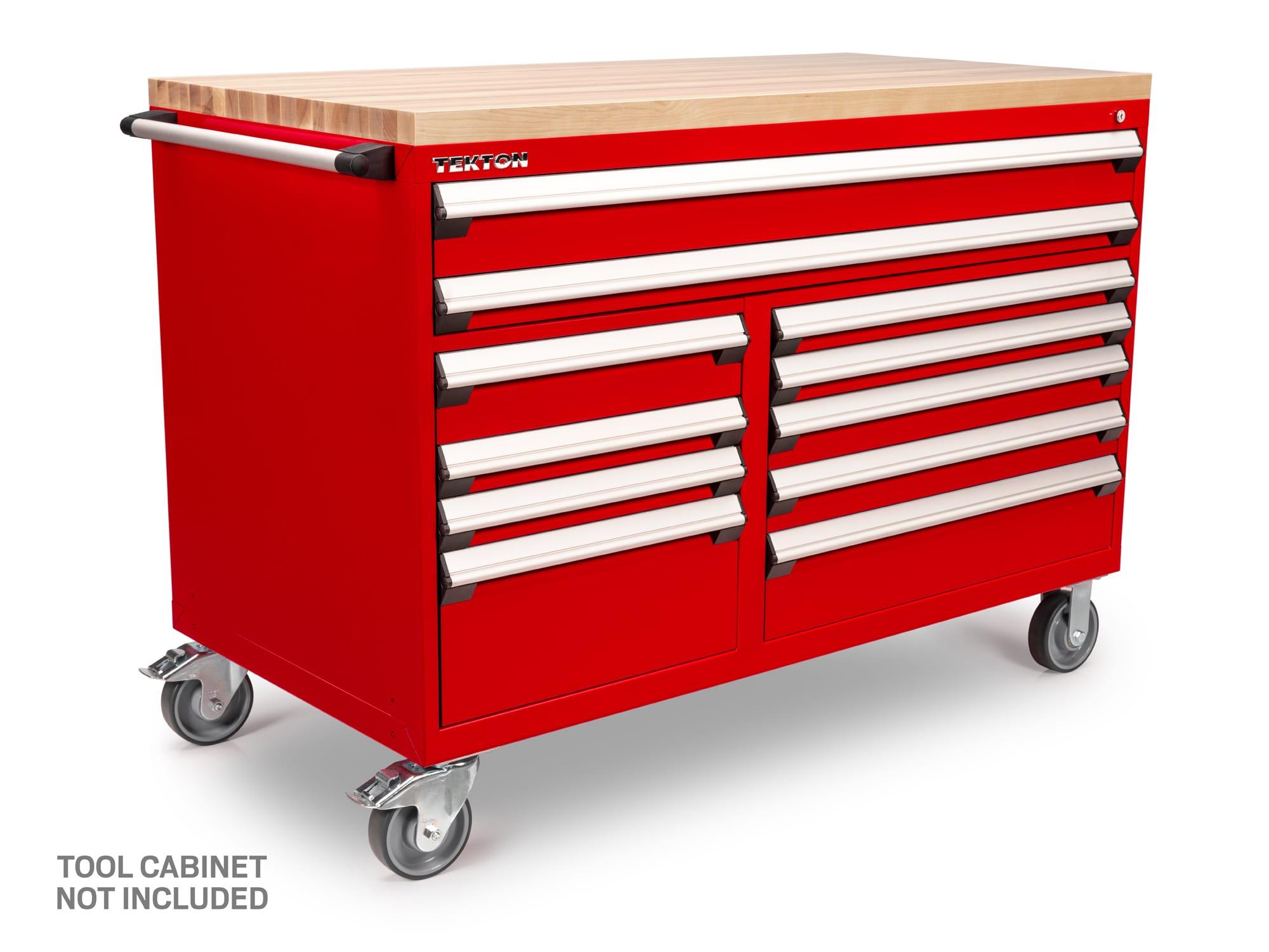 Tekton tool only tool cabinet top shown on a tool cabinet. Cabinet not included. Item #OCT64400