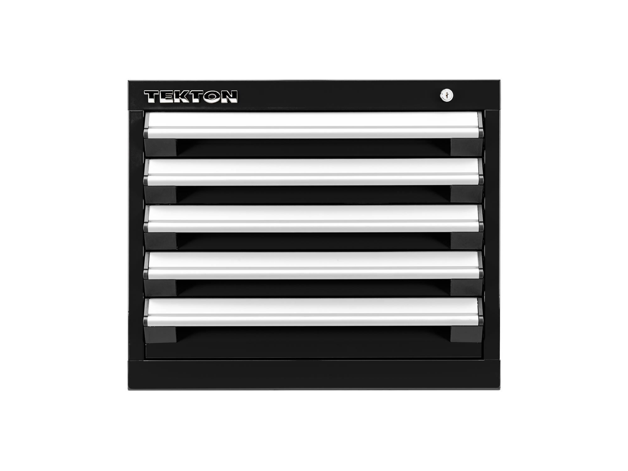 Front view of black Tekton tool cabinet. Item #OCU10101