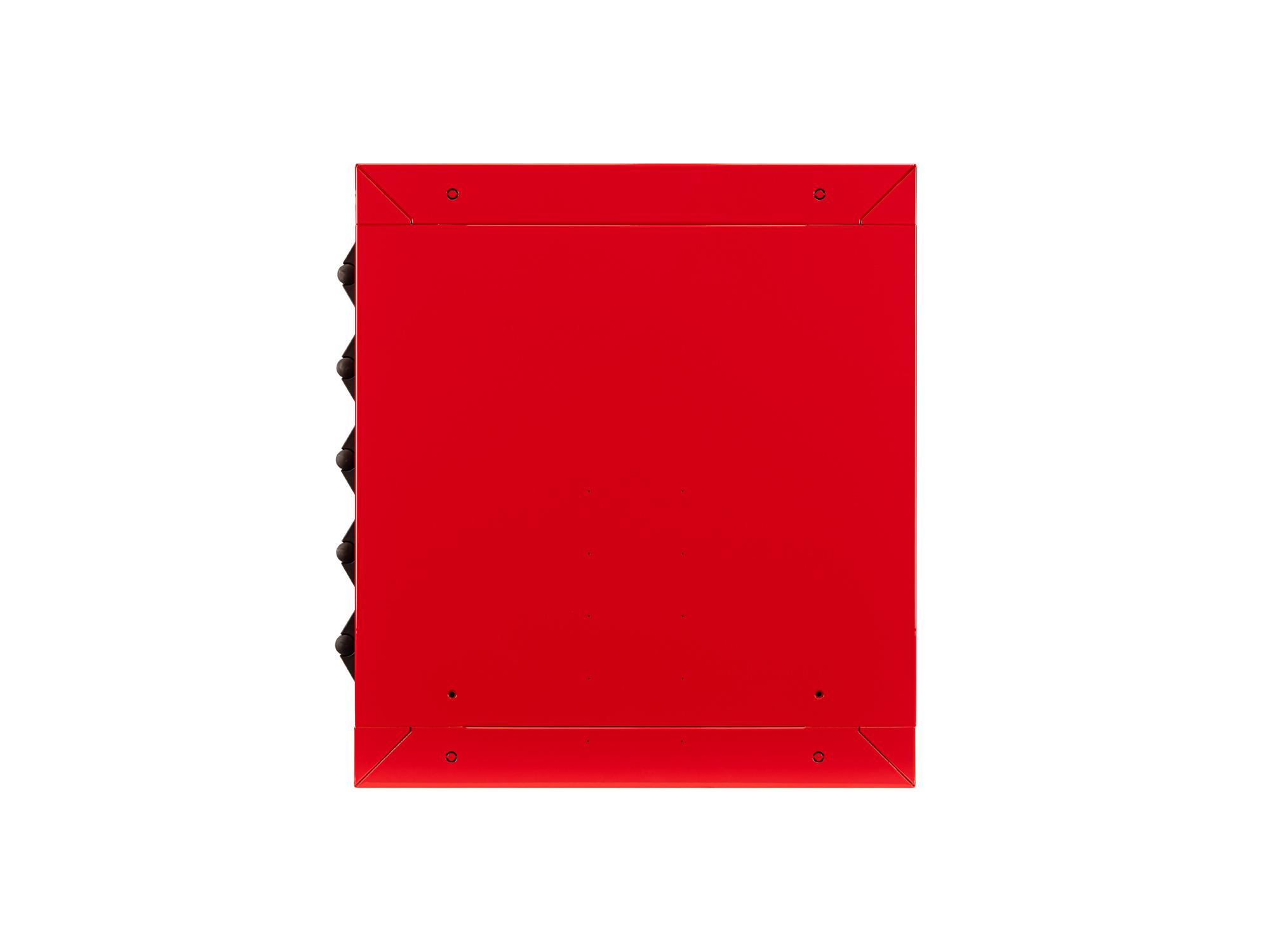 Second side view of red Tekton tool cabinet. Item #OCU10201