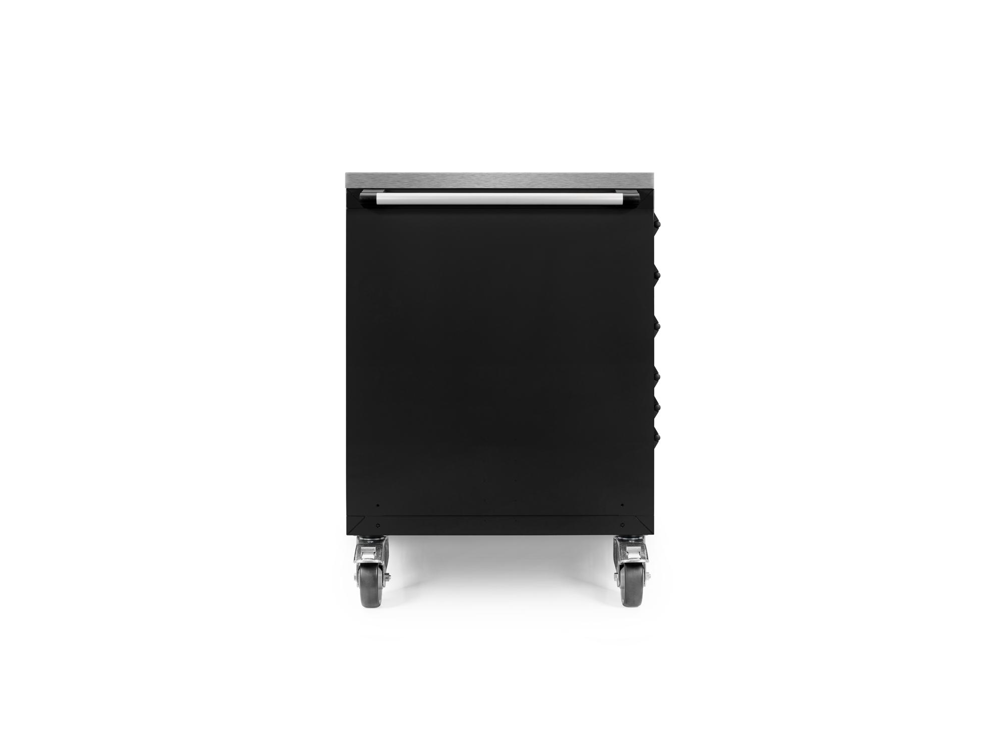 Second side view of Tekton black cabinet tool cabinet set. Item #OCC84401
