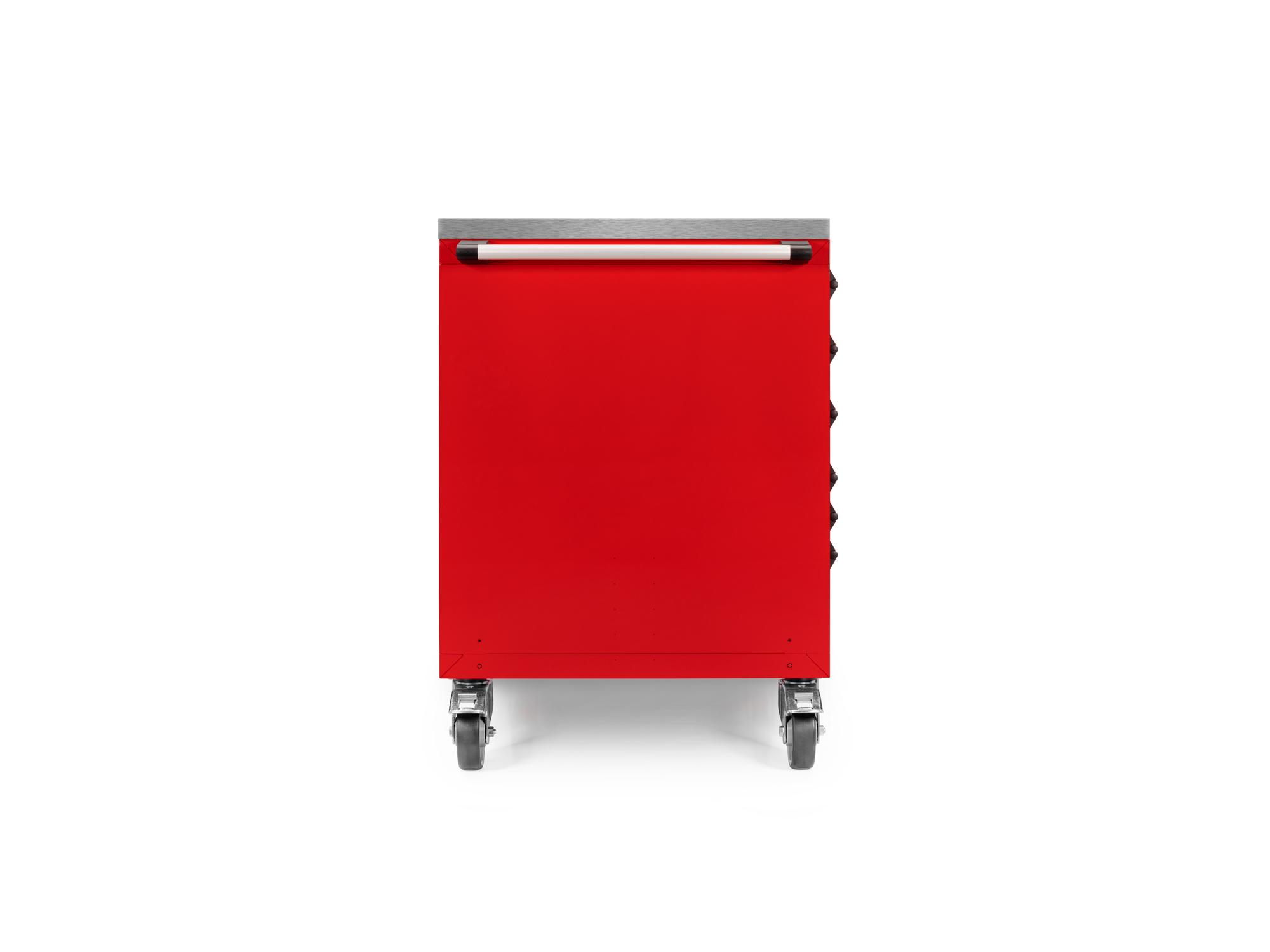 Second side view of Tekton red cabinet tool cabinet set. Item #OCC84402