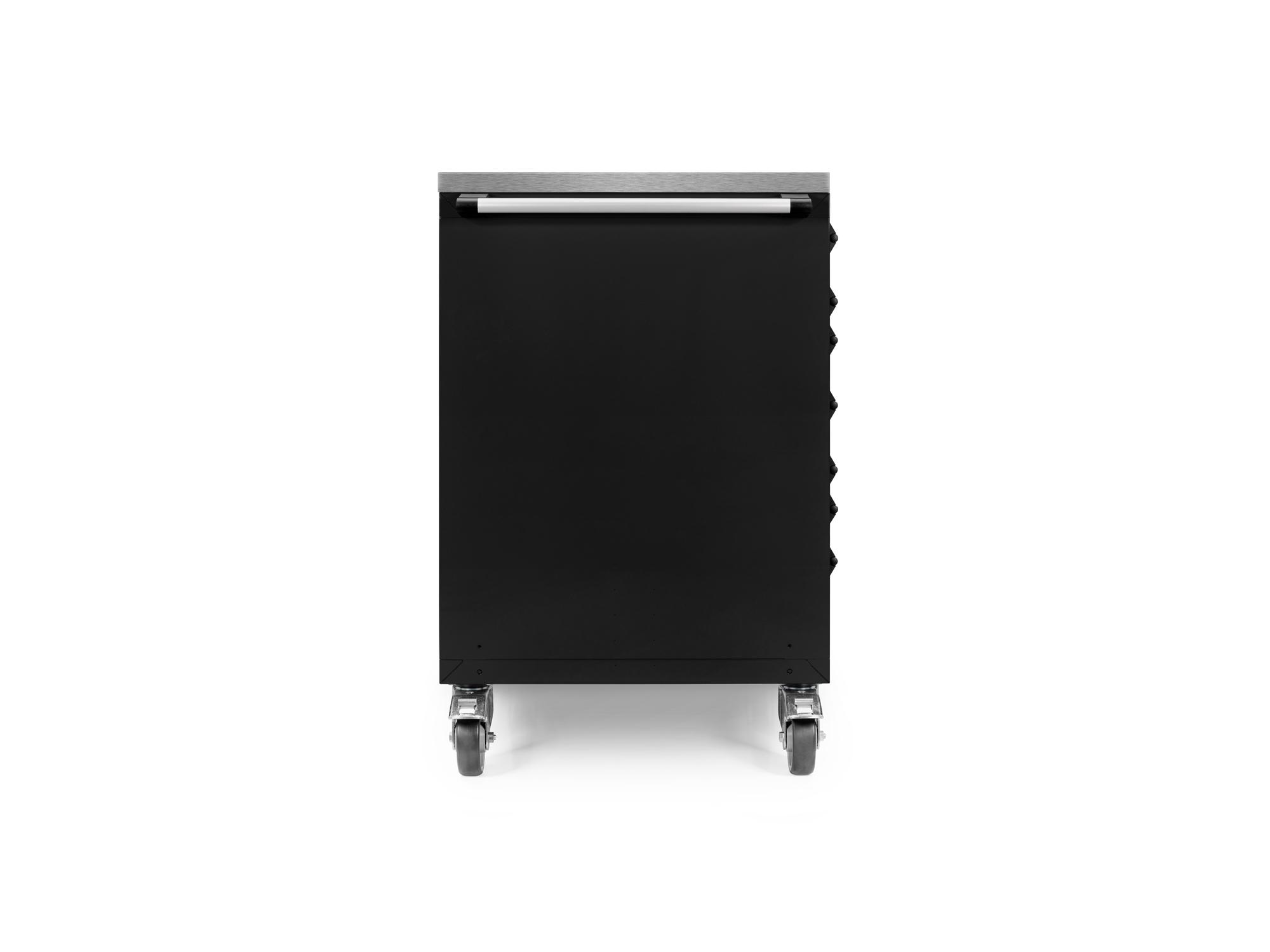 Second side view of Tekton black cabinet tool cabinet set. Item #OCC84403