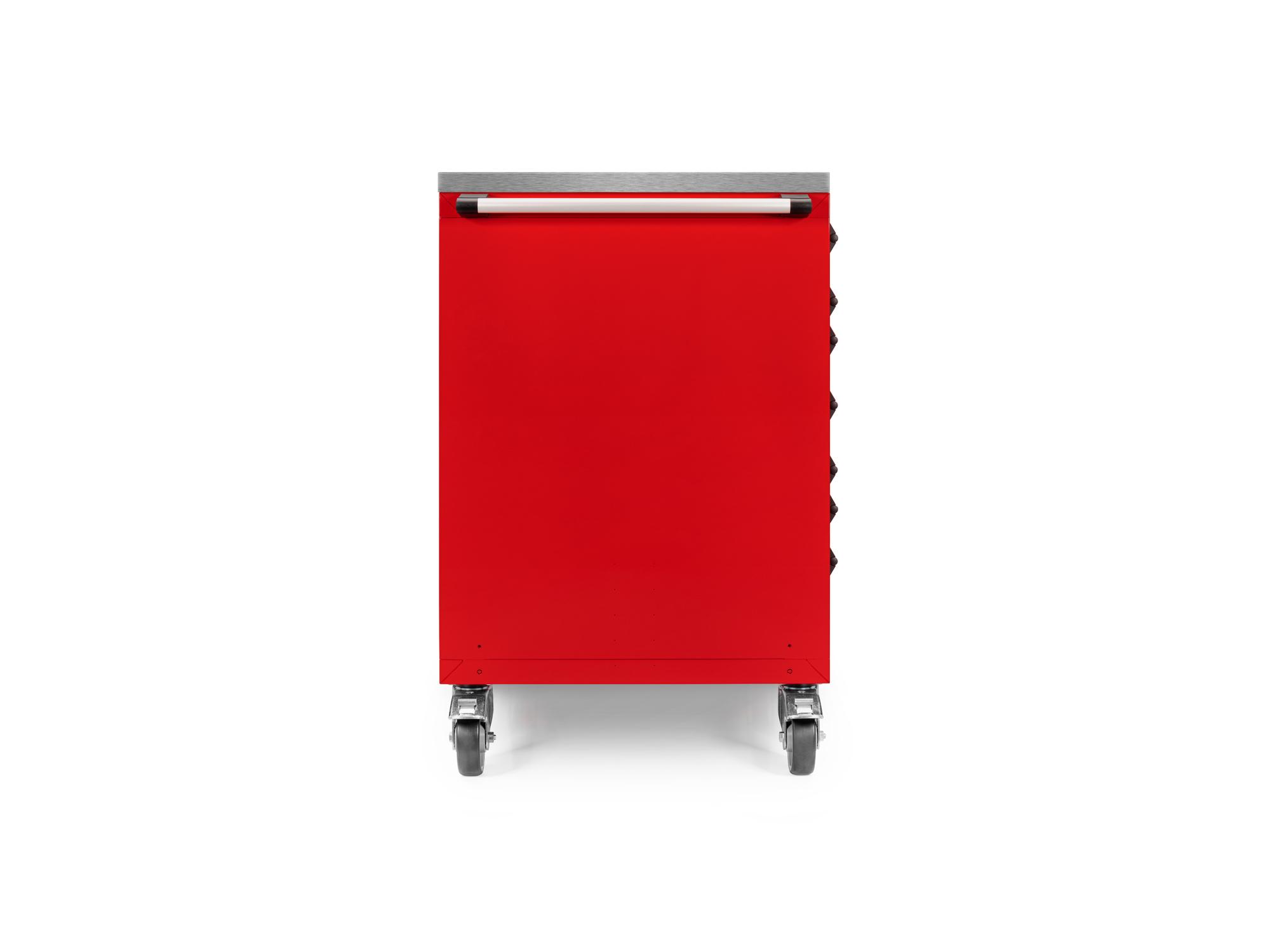 Second side view of Tekton red cabinet tool cabinet set. Item #OCC84404