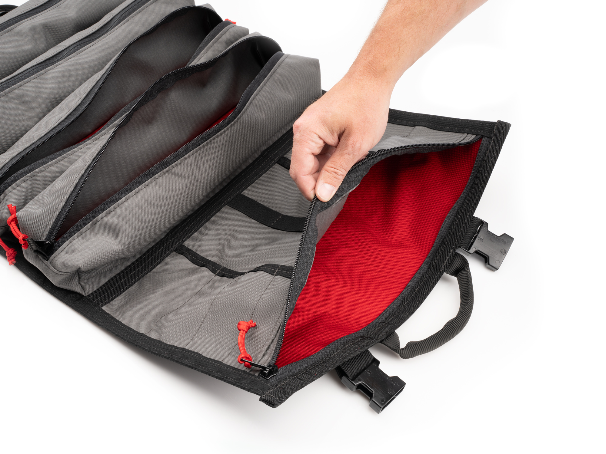 TEKTON Tekton MTR4 Tool Roll, Tactical Gray/Red (Prototype)