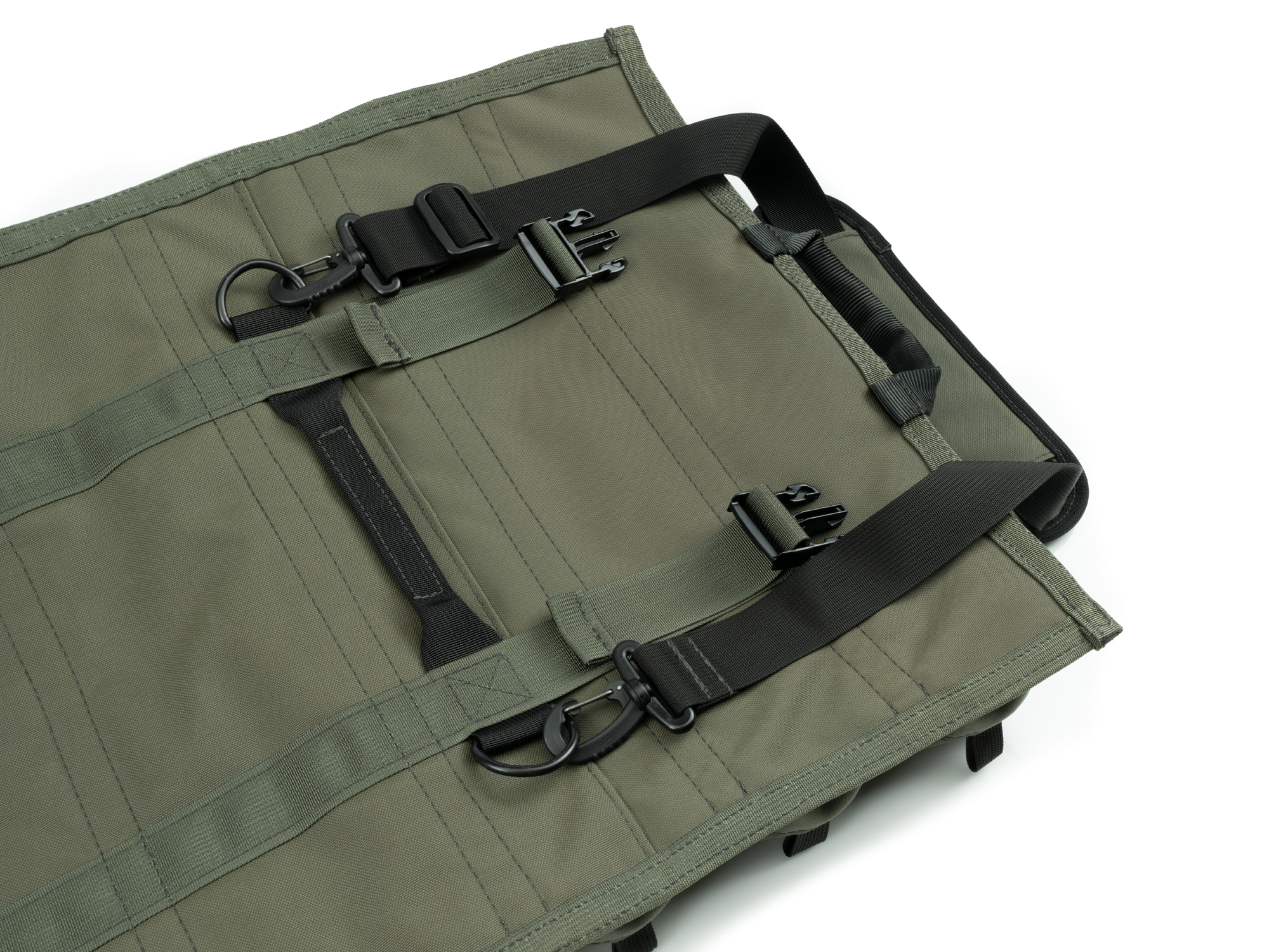 Closeup view of Tekton pouch ranger-green tool pouch set. Item #EXP00012