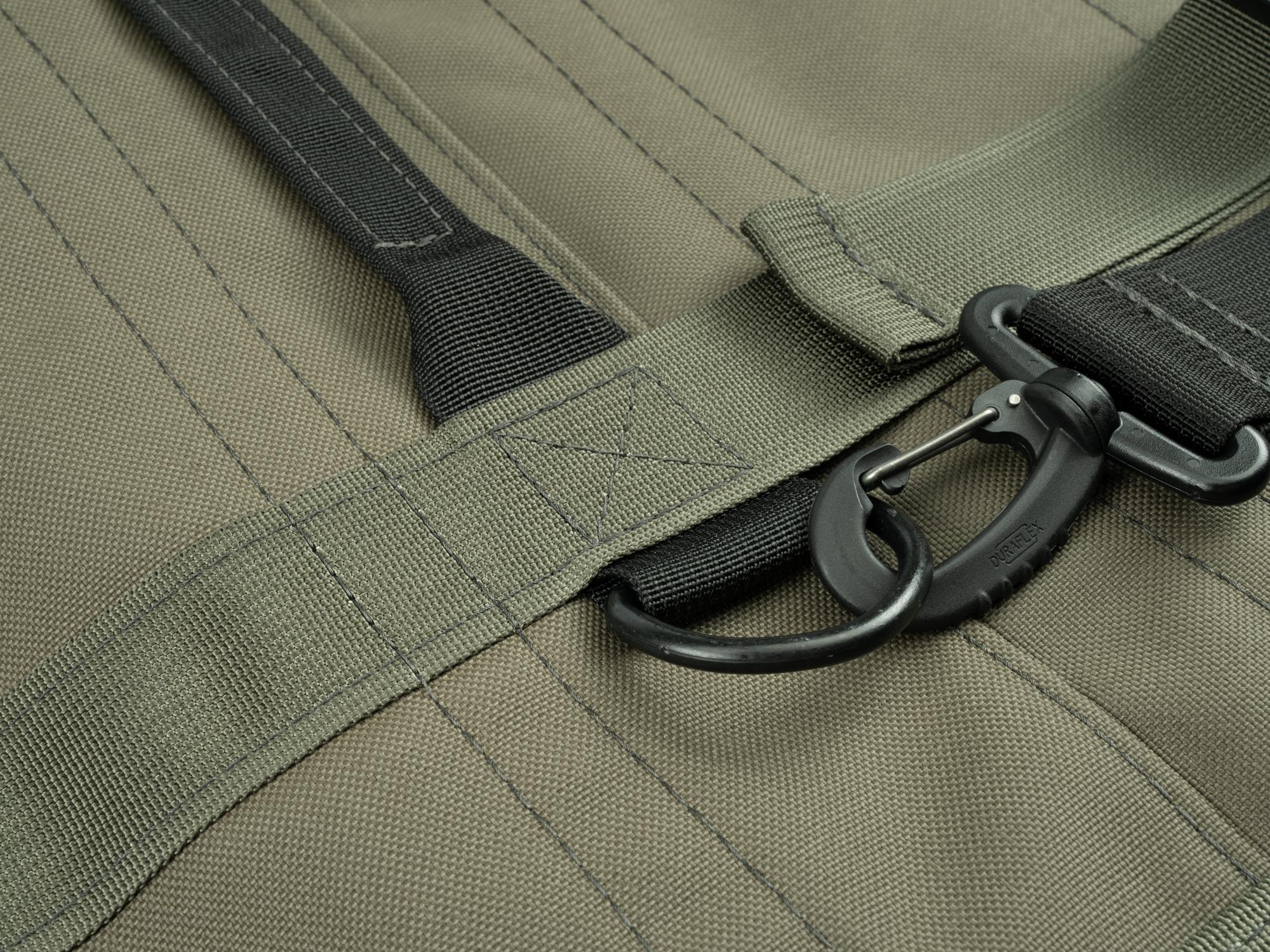 Closeup view of Tekton pouch ranger-green tool pouch set. Item #EXP00012