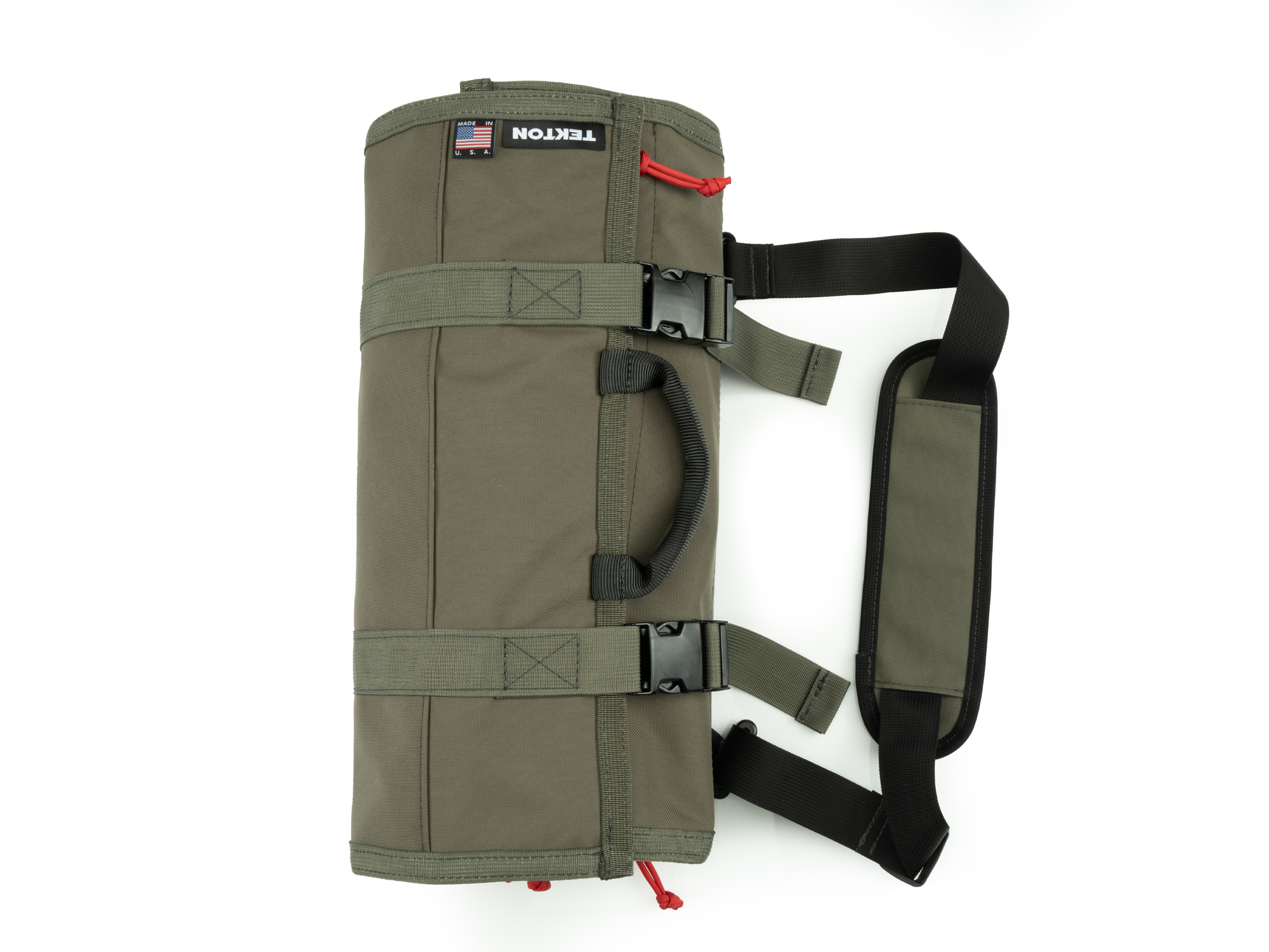 Second side view of Tekton pouch ranger-green tool pouch set. Item #EXP00012