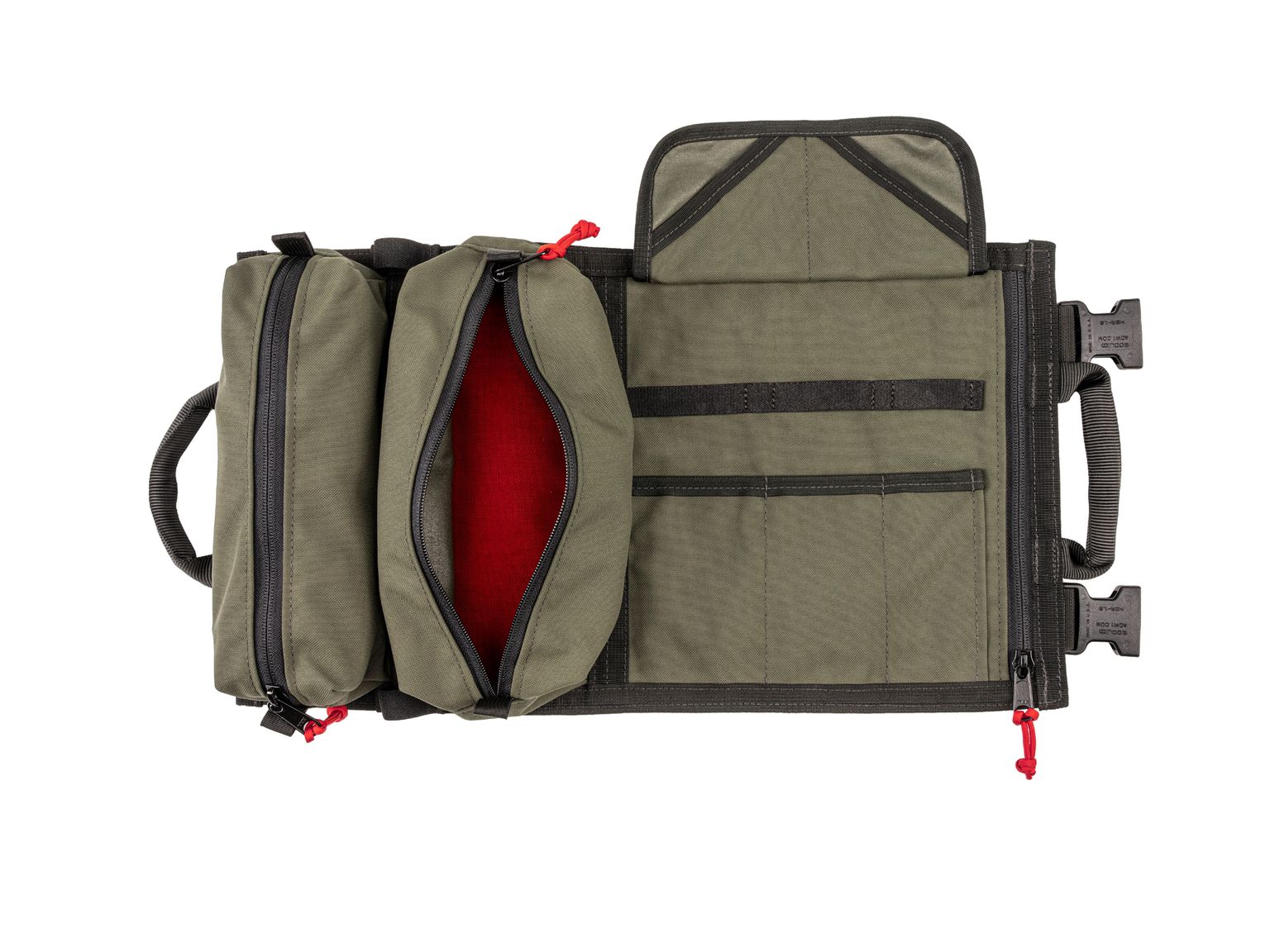 Example shown of Tekton ranger-green-redtool pouch. Item #OTR00002