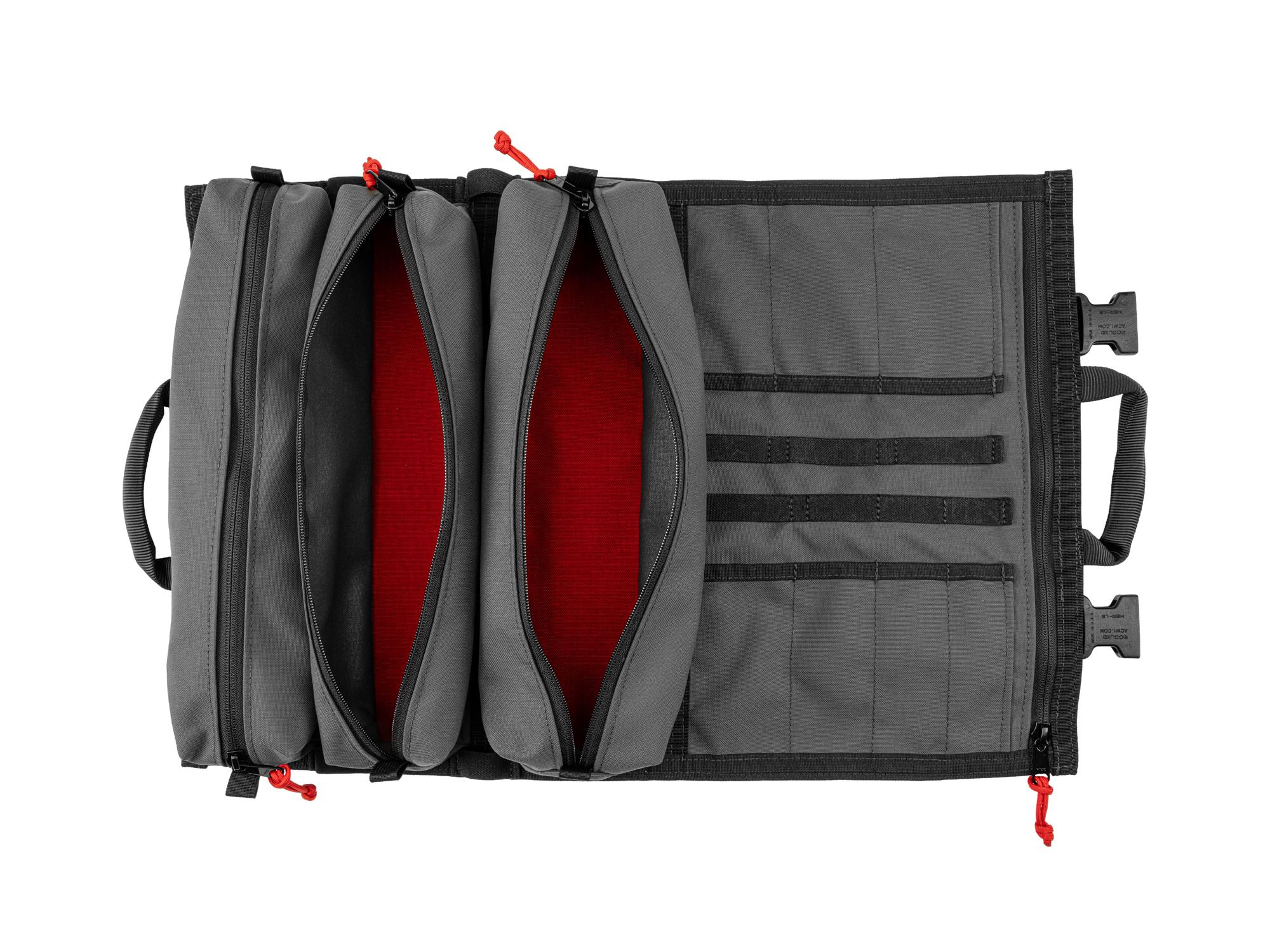 Example shown of Tekton tactical-gray-red rolltool roll. Item #OTR00004