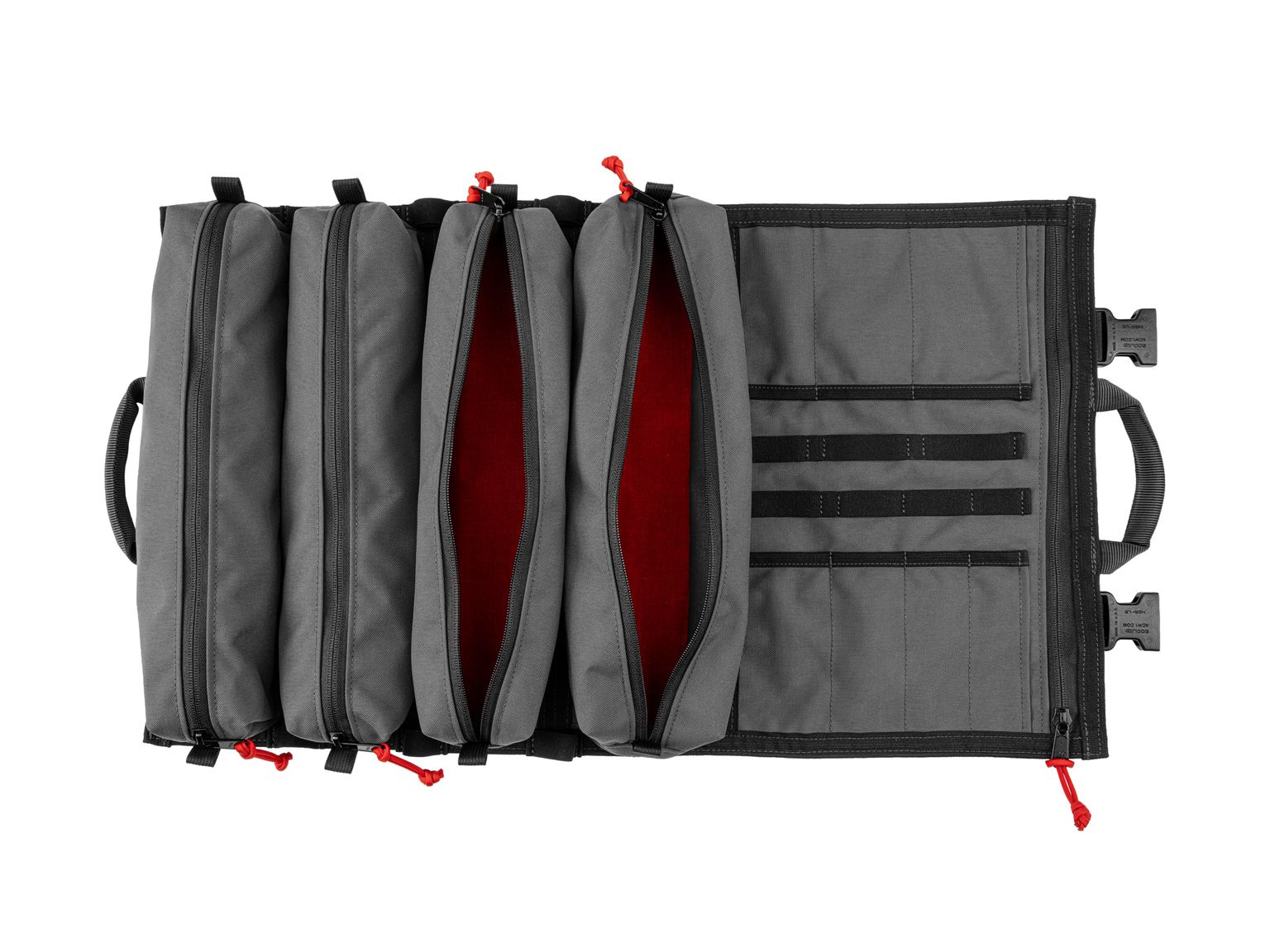 Example shown of Tekton tactical-gray-redtool pouch. Item #OTR00007
