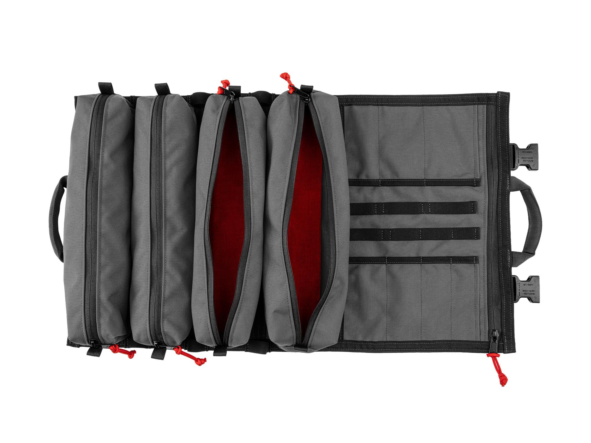 Example shown of Tekton tactical-gray-red rolltool roll. Item #OTR00007