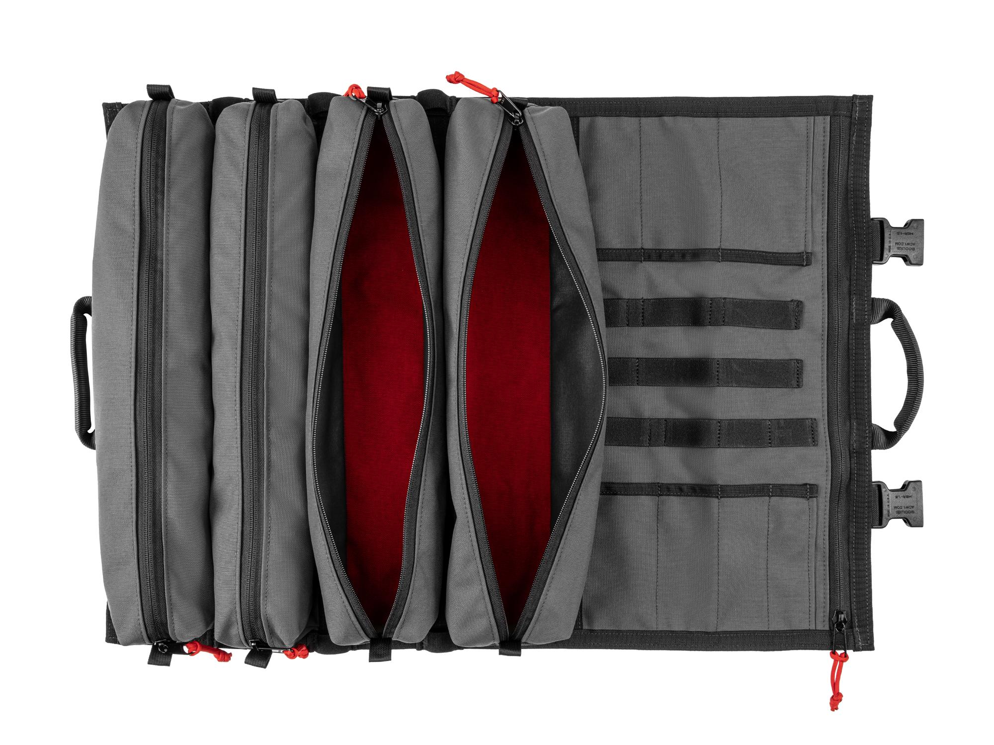 Example shown of Tekton tactical-gray-red rolltool roll. Item #OTR00010