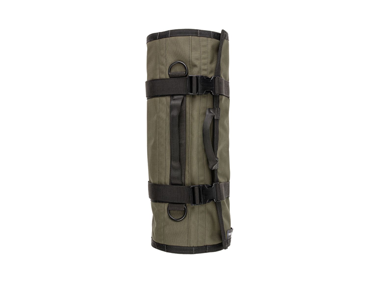 Side view of ranger-green-red Tekton tool roll. Item #OTR00011