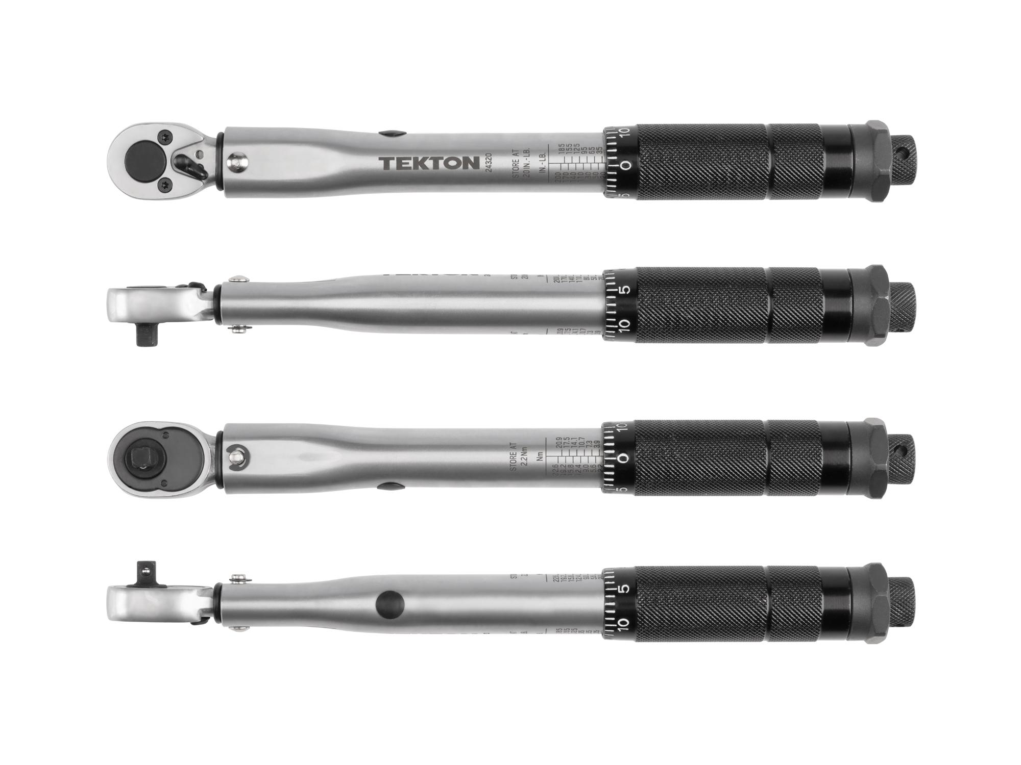 Side view of Tekton case torque wrench. Item #24320