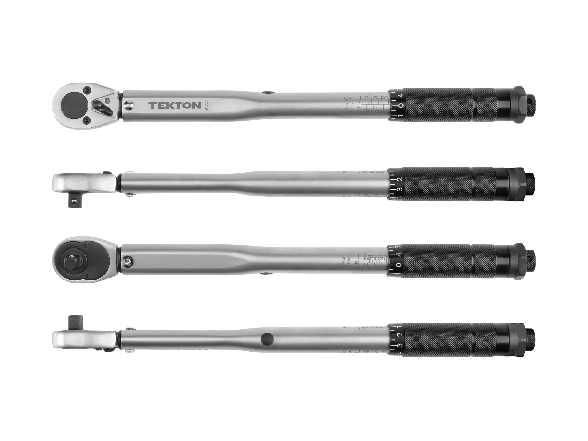 Side view of Tekton case torque wrench. Item #24330
