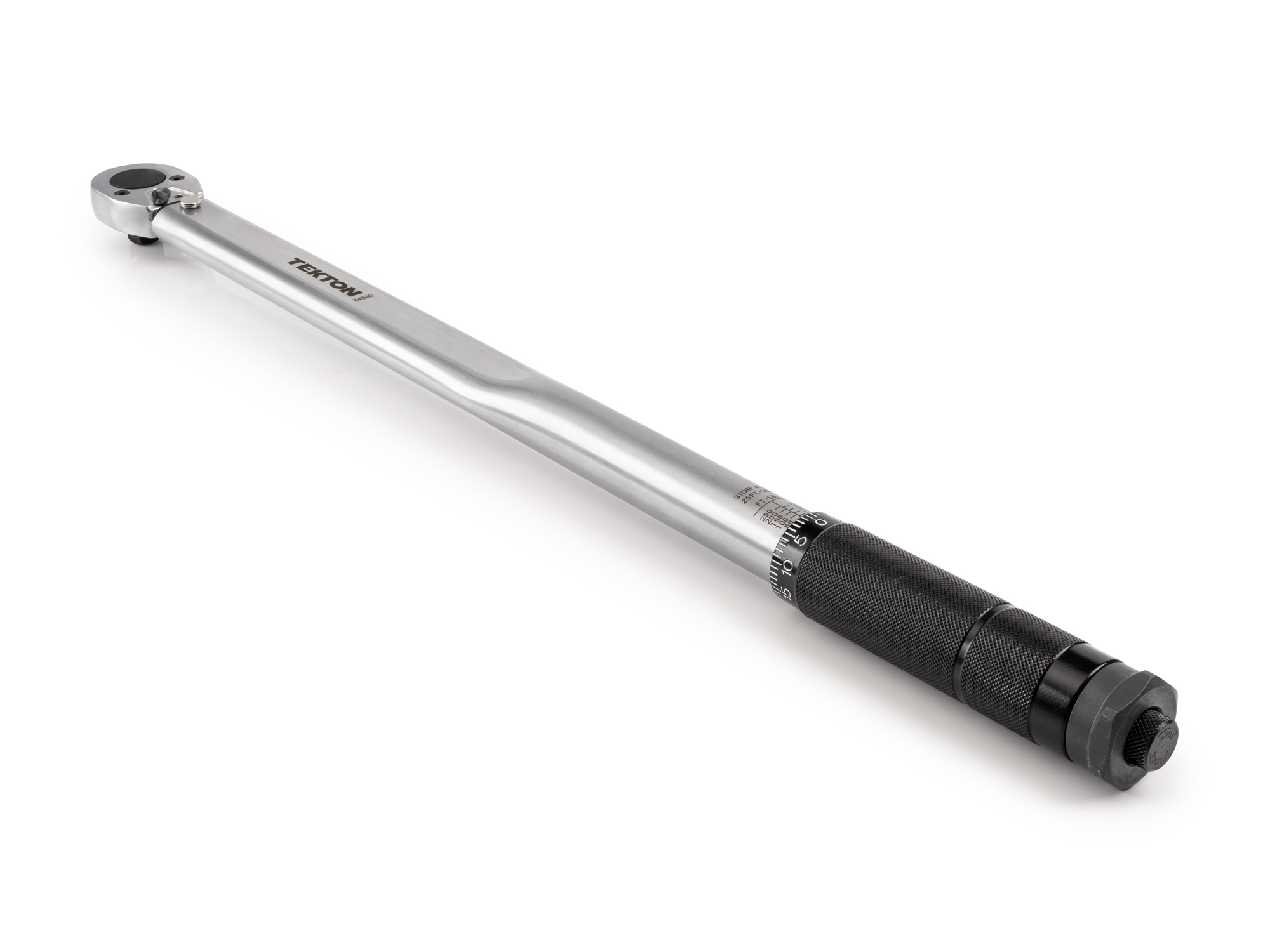 TEKTON 1/2 Inch Drive Micrometer Torque Wrench (25-250 ft-lb)