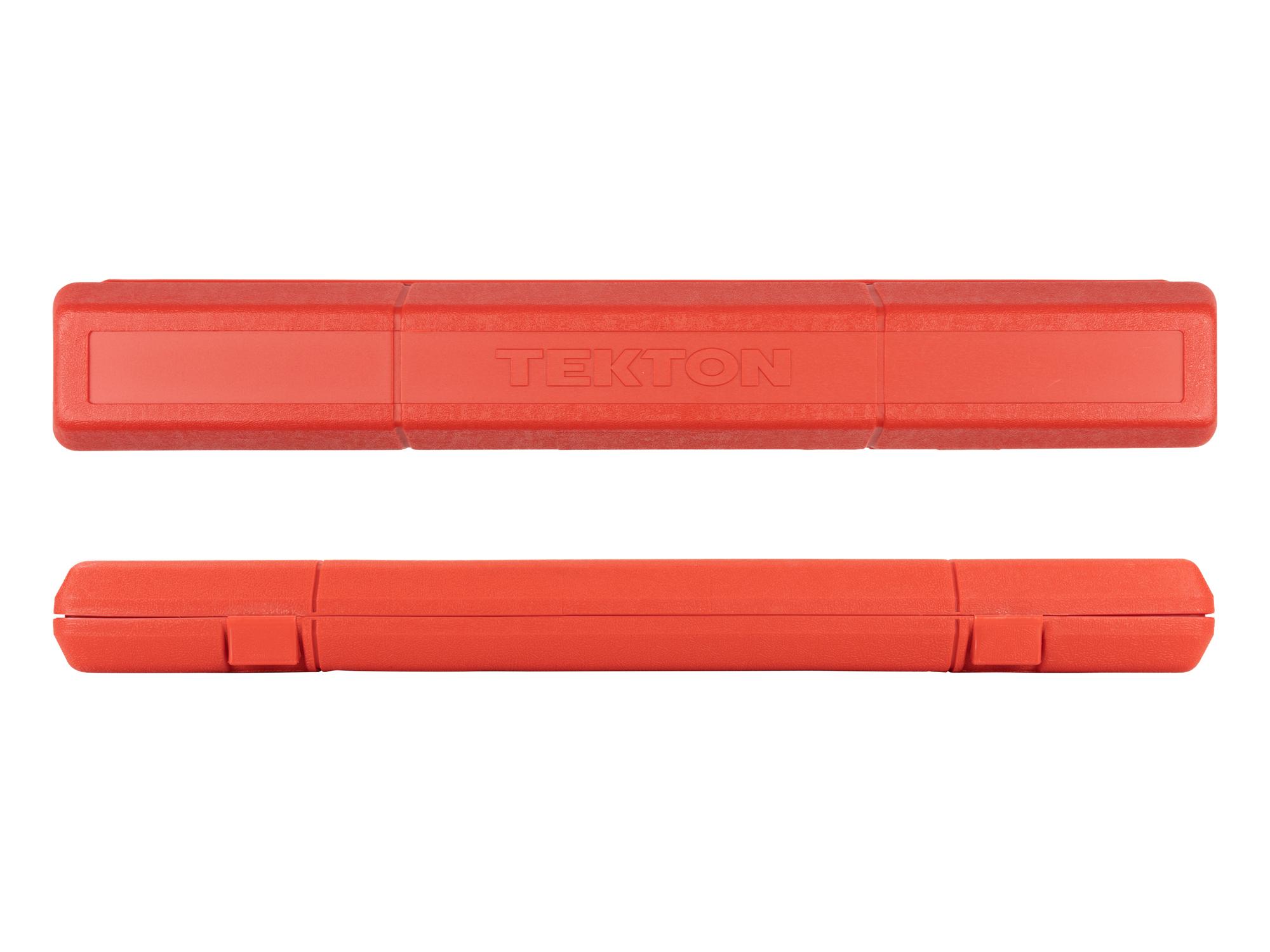 Tekton torque wrench shown in a case storage option. Item #24340