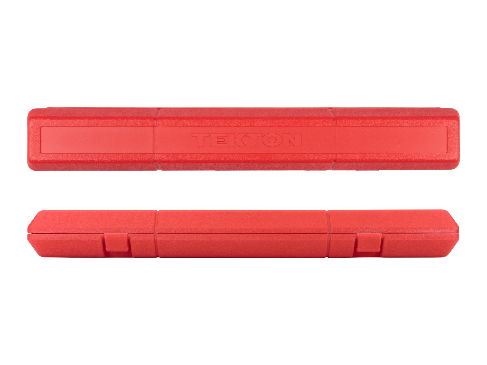 Tekton  micrometer torque wrench shown in a case organization option.