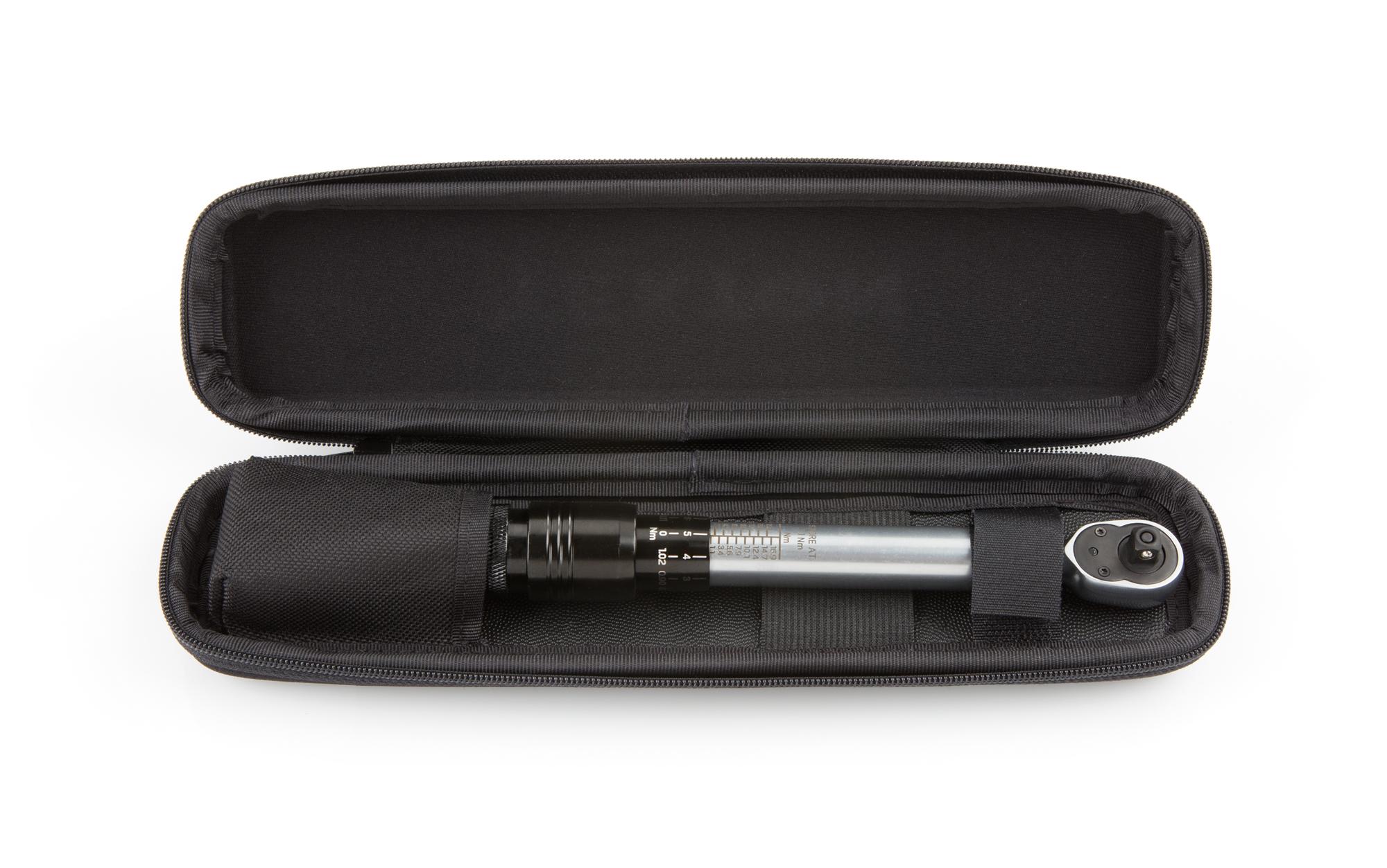 Front view of Tekton case torque wrench set. Item #TRQ21101