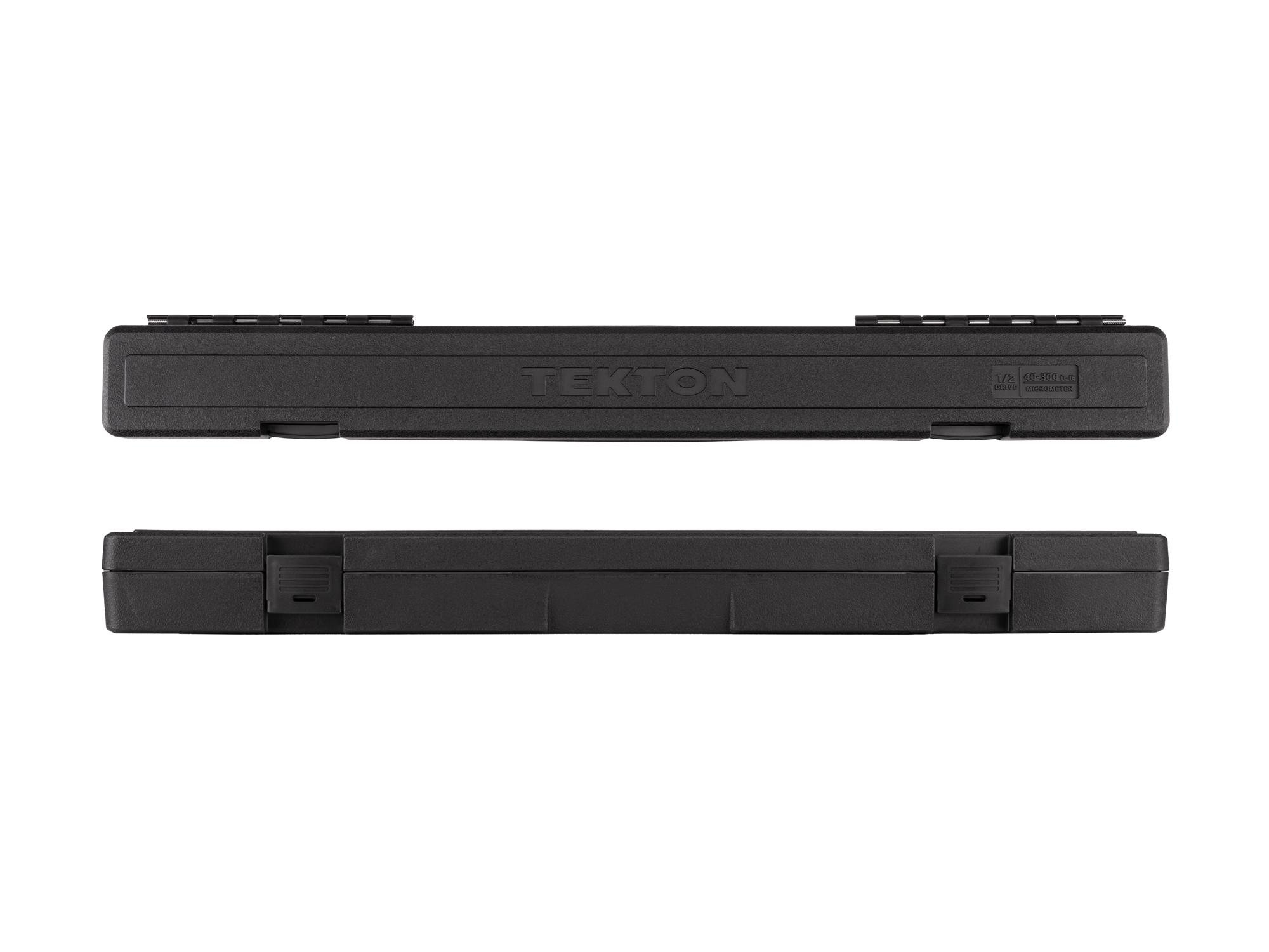Second side view of Tekton case micrometer torque wrench. Item #TRQ52403
