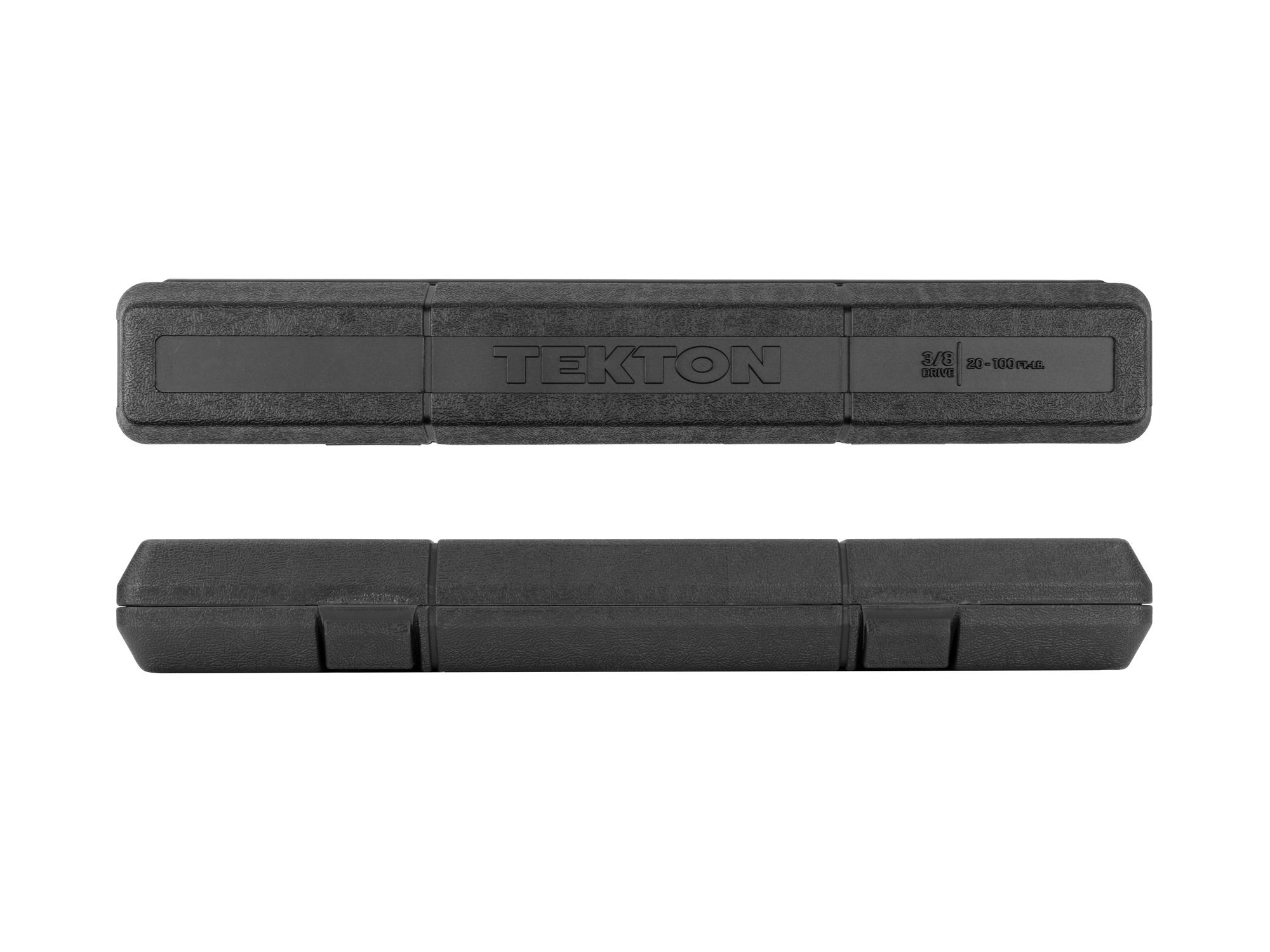 Tekton  split beam torque wrench shown in a case organization option.