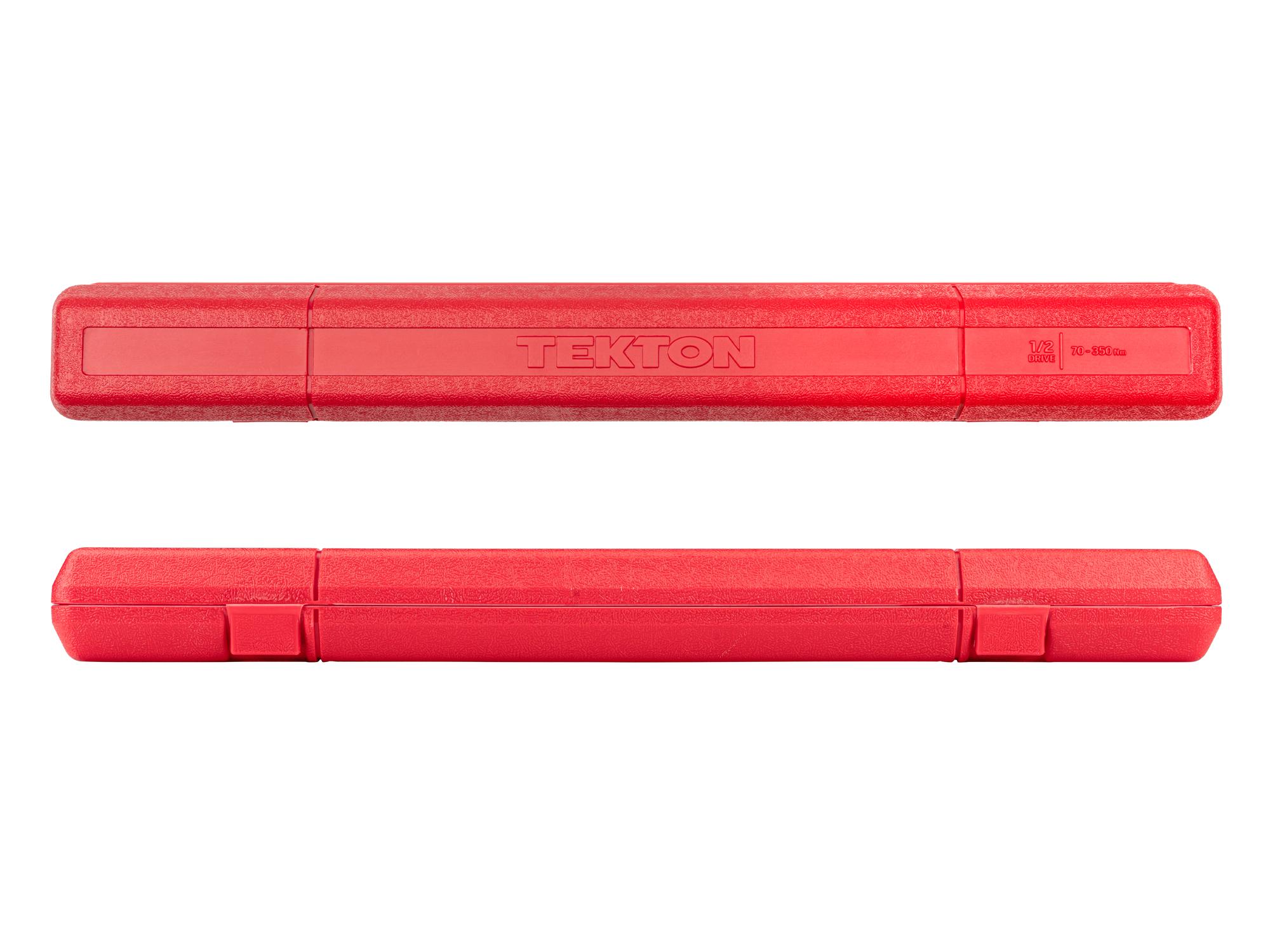 Tekton split beam torque wrench shown in a case organization option.