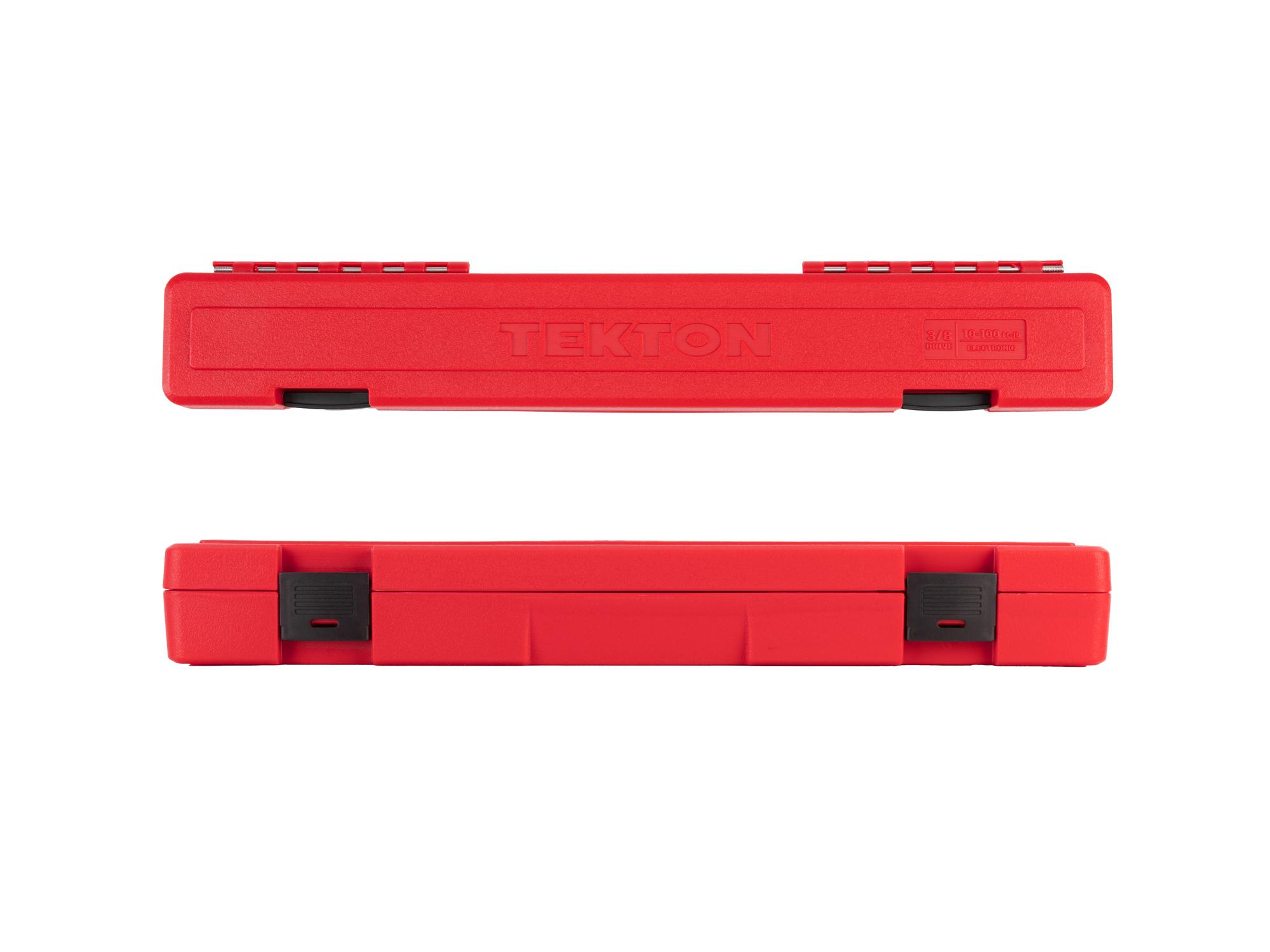 Second side view of Tekton case electronic torque wrench. Item #TRQ81122