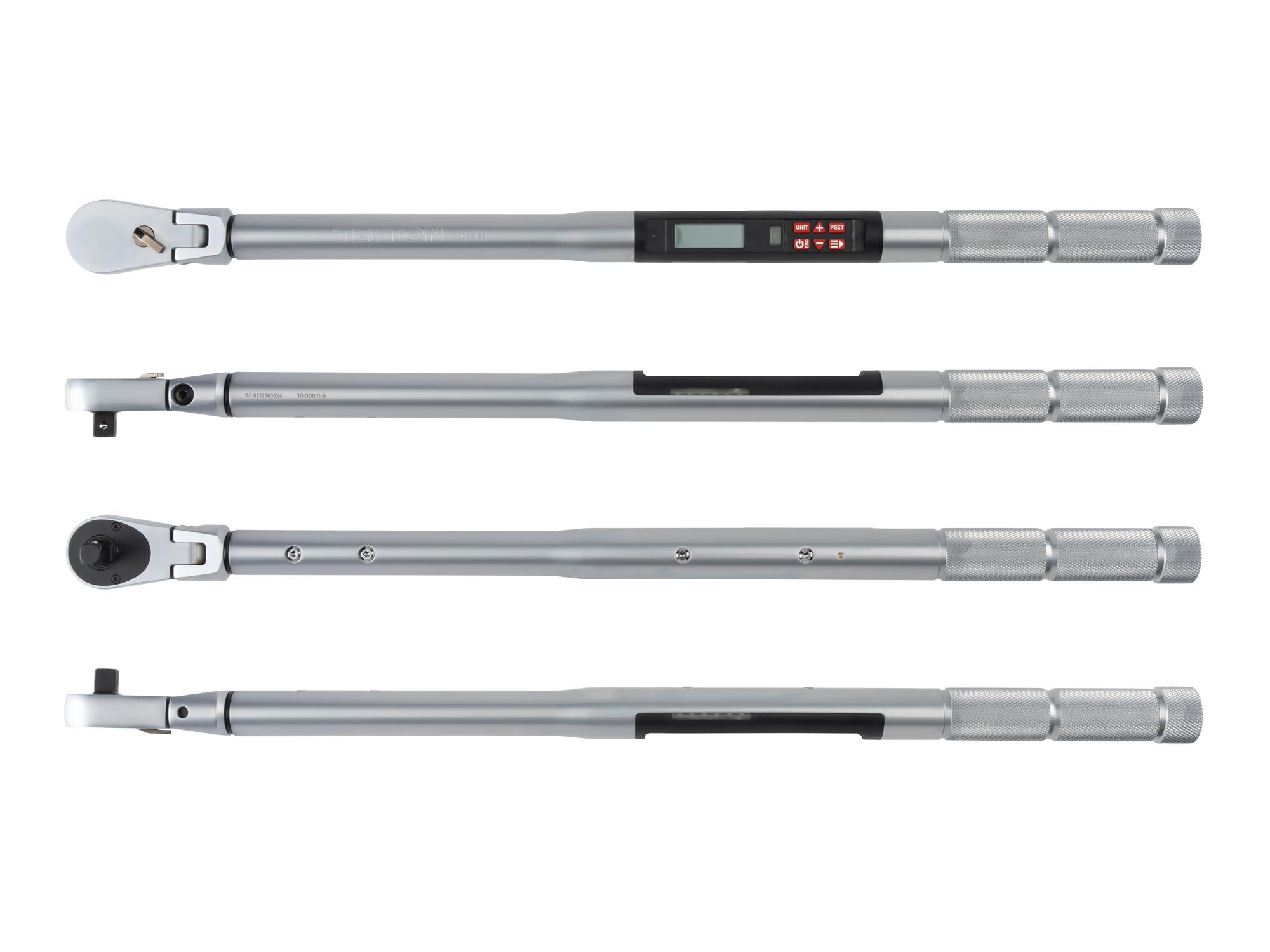 Side view of Tekton case electronic torque wrench. Item #TRQ82123