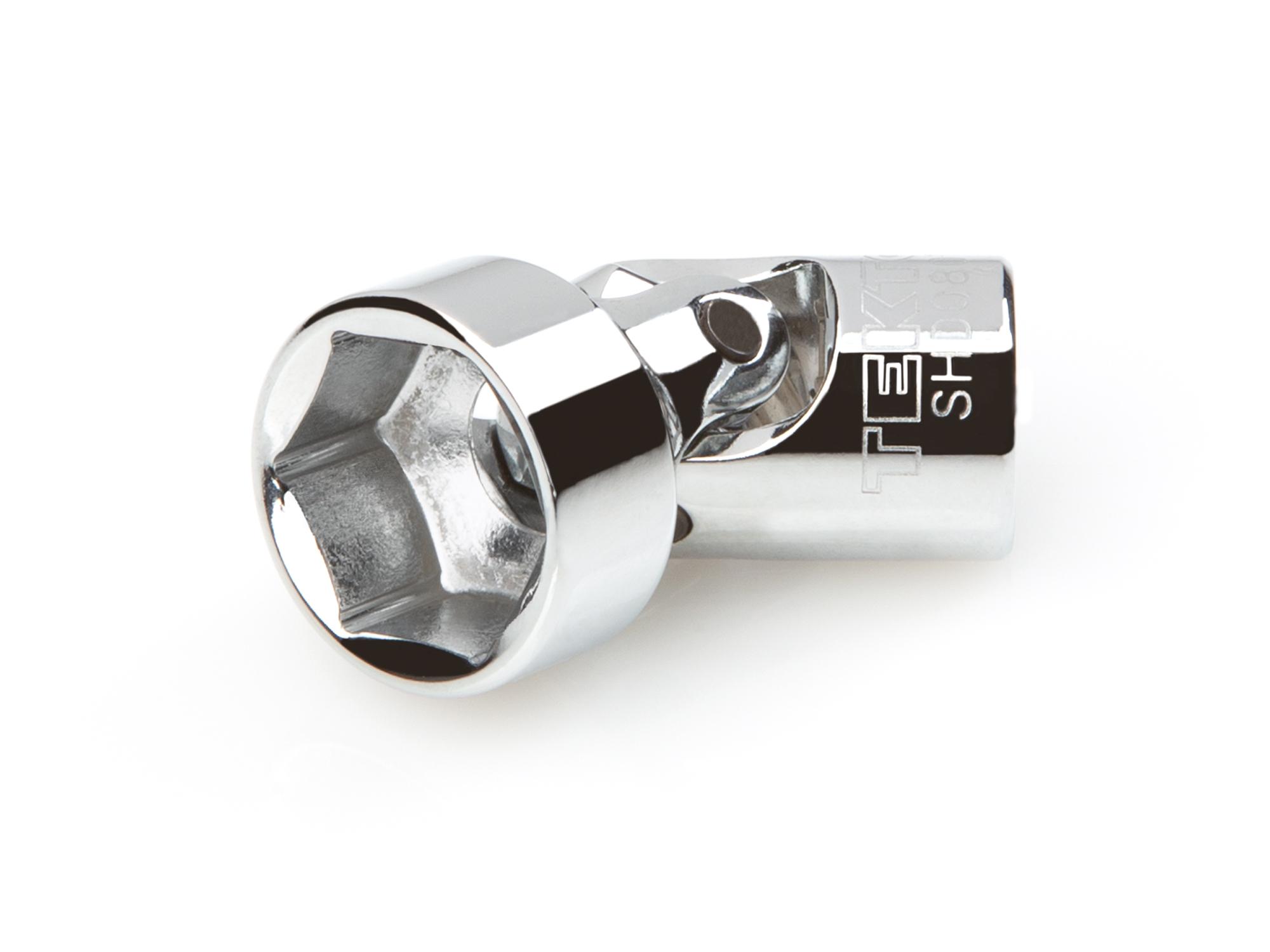1/4 Inch Drive x 1/2 Inch Shallow 6-Point Universal Joint Socket