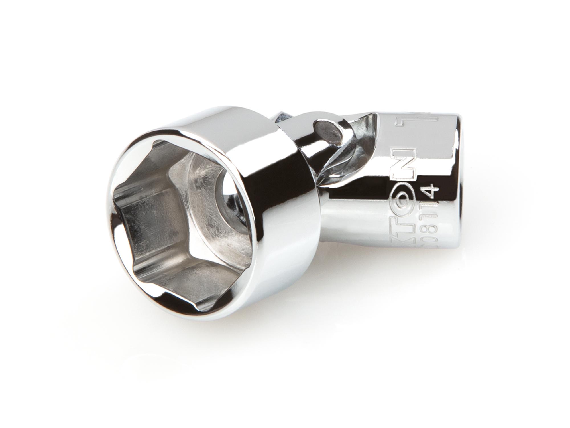 1/4 Inch Drive x 14 mm Shallow 6-Point Universal Joint Socket