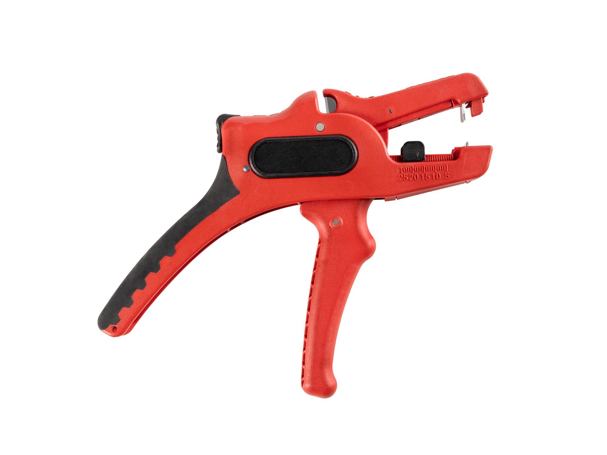 Back view of Tekton 7.1 inch wire strippers. Item #PSP21001