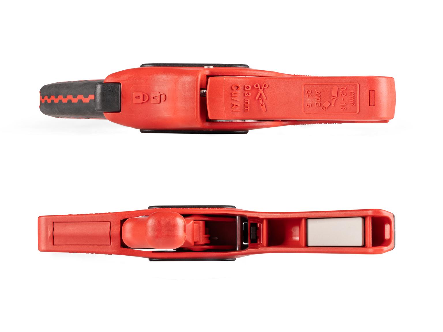 Side view of Tekton wire strippers. Item #PSP21001