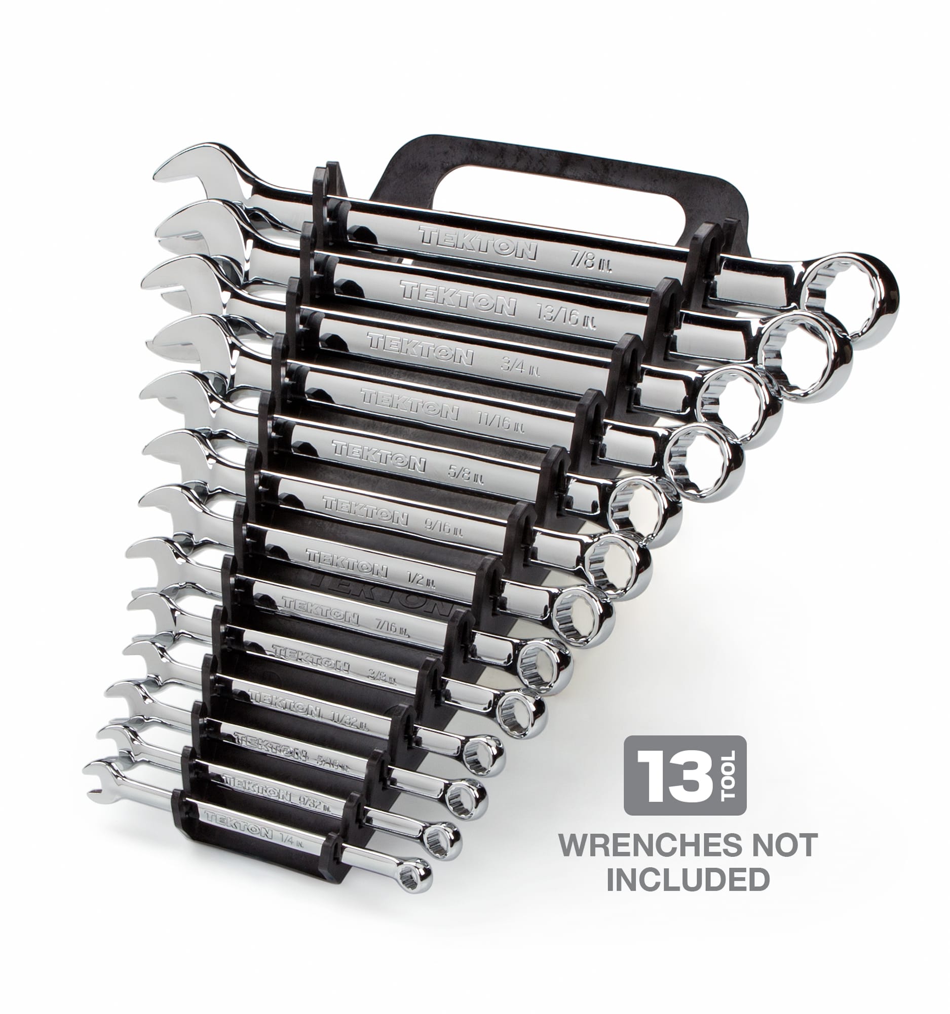 TEKTON 13-Tool Combination Wrench Holder (Black)