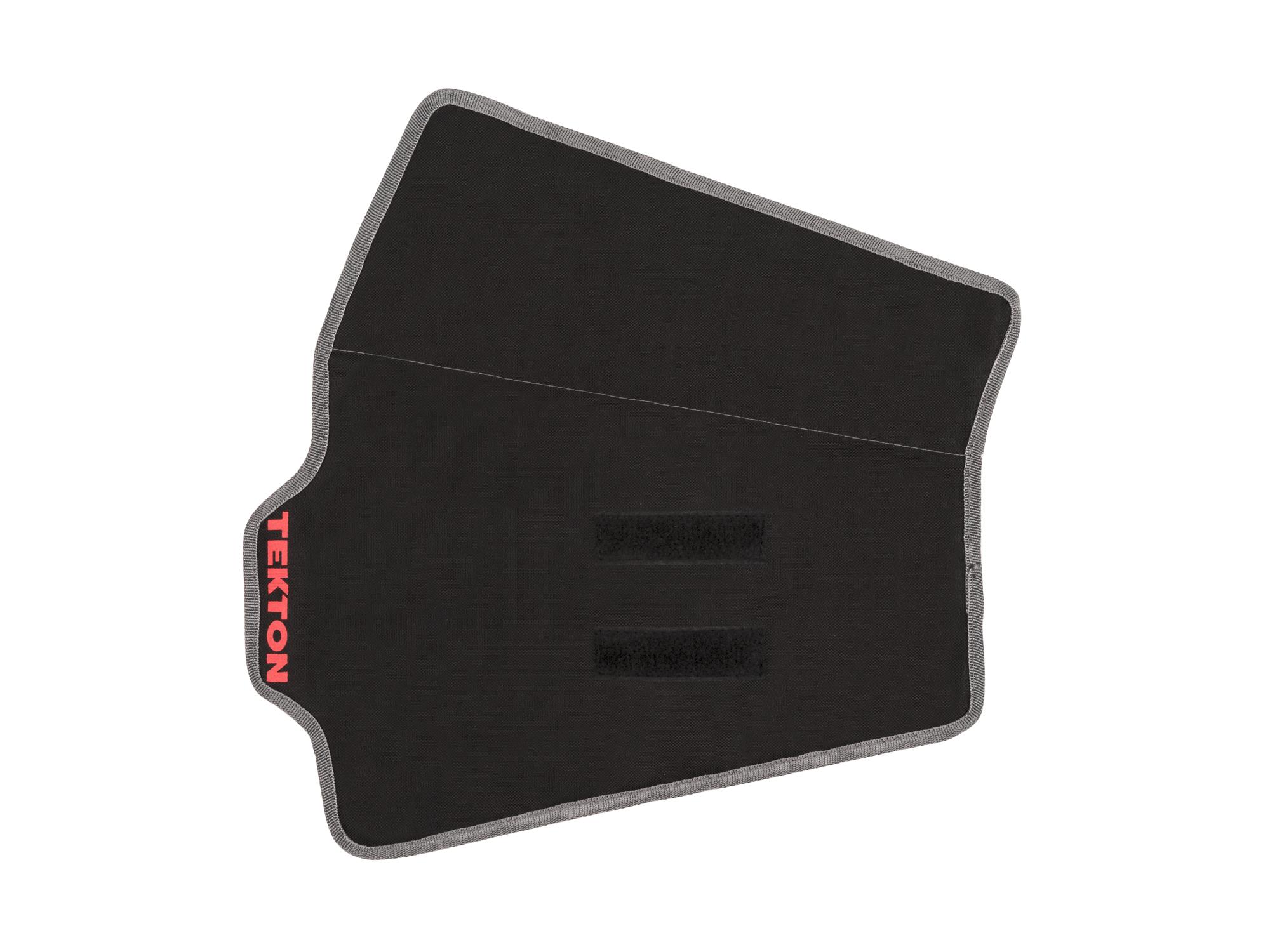 Back view of black Tekton roll wrench organization. Item #95866