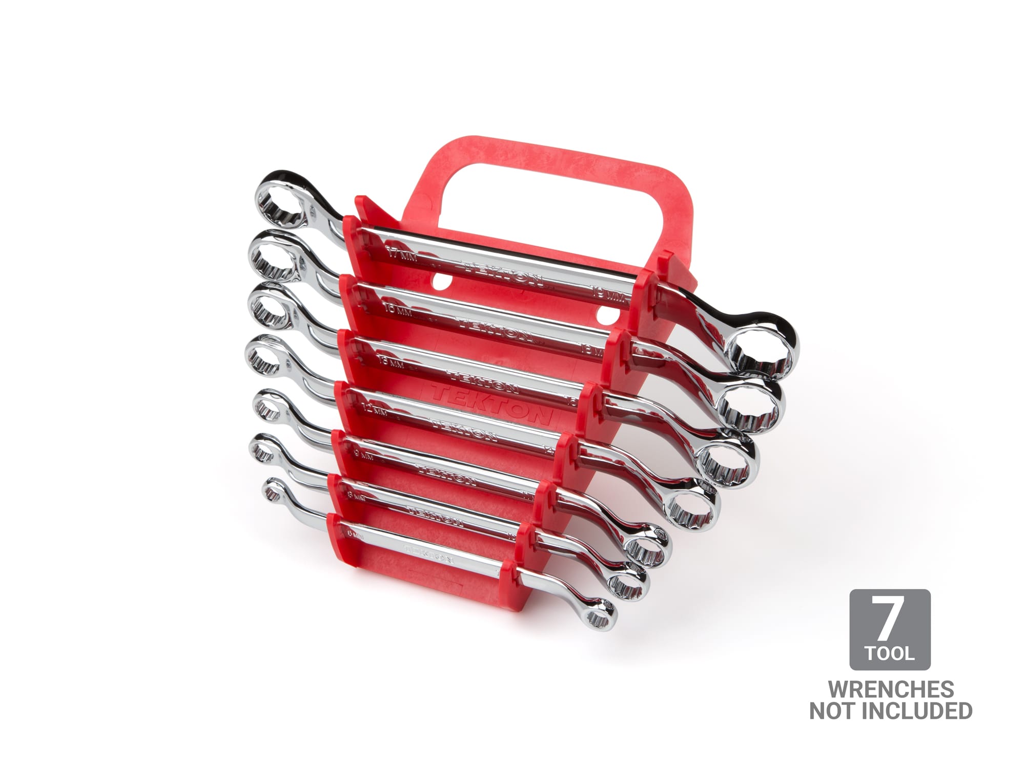 7-Tool Box End Wrench Holder - Red | TEKTON | Made in USA