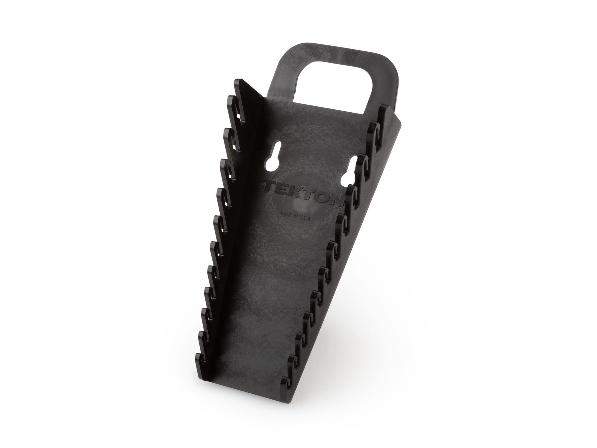 TEKTON 11-Tool Angle Head Wrench Holder (Black, 1/4-3/4 in.)