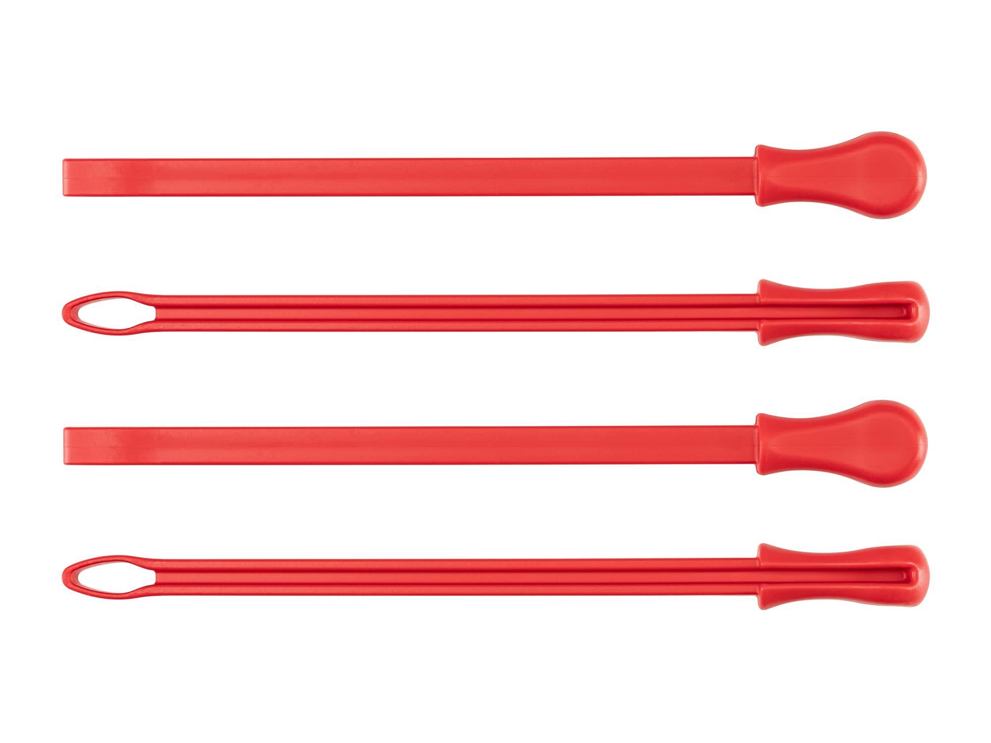 Side view of red Tekton 8 inch wrench organization. Item #ORG24208