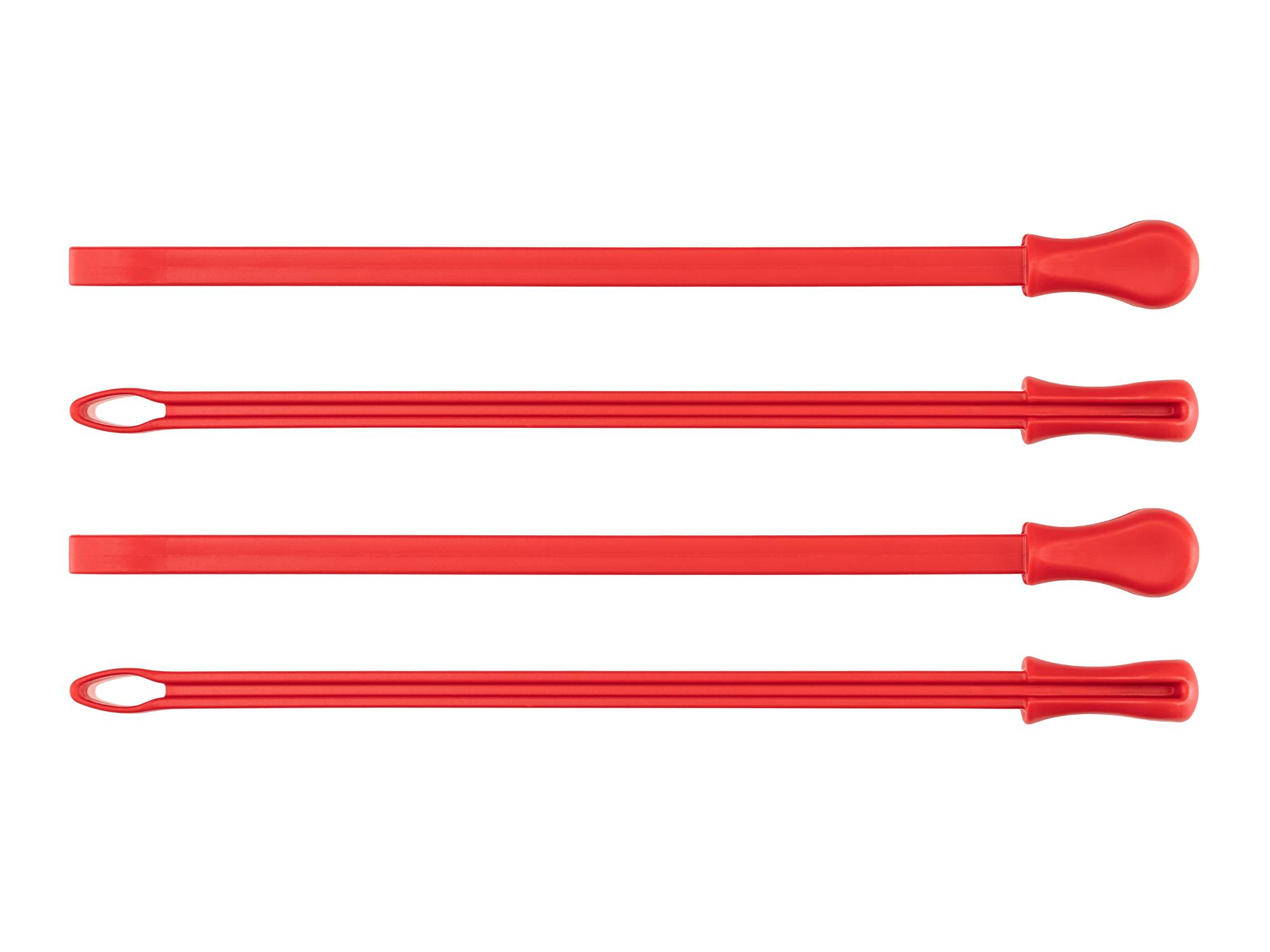 Side view of red Tekton 10 inch wrench organization. Item #ORG24210