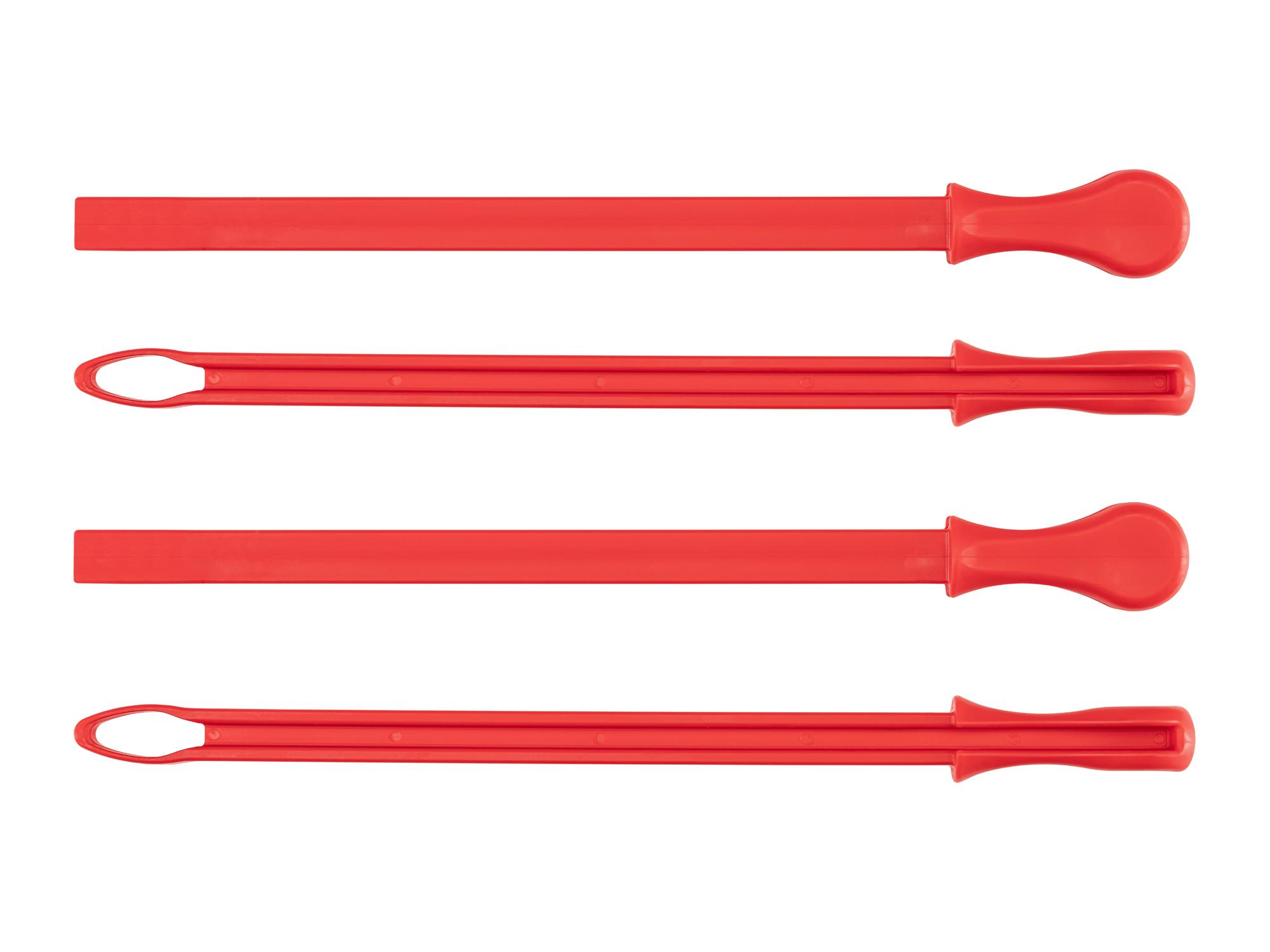 Side view of red Tekton 10 inch wrench organization. Item #ORG24410