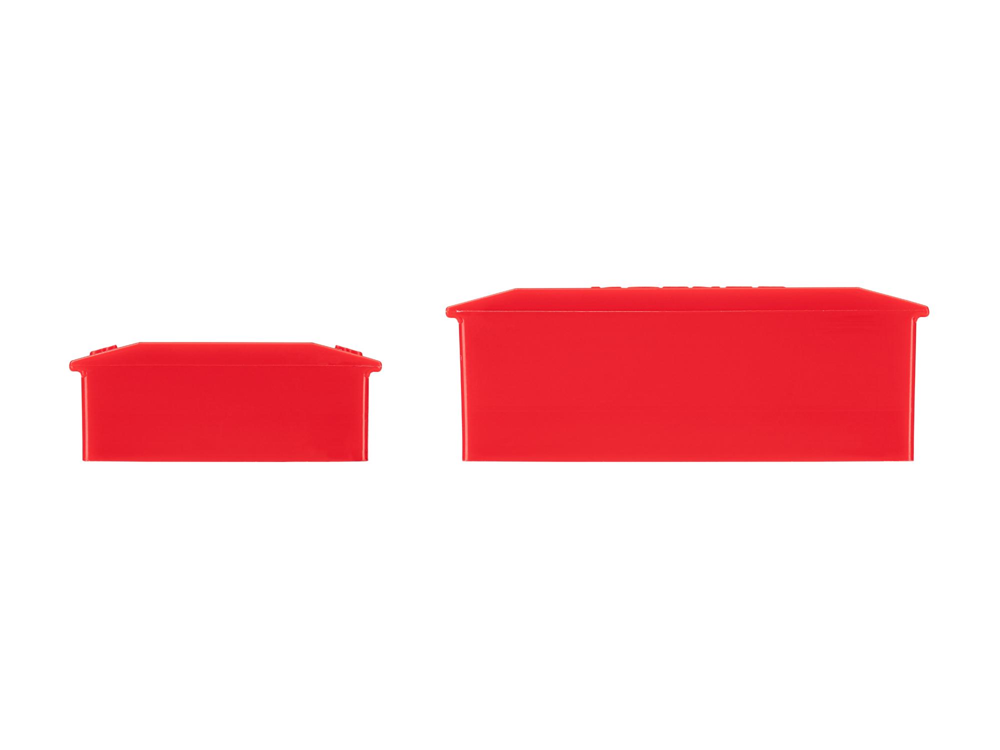 Second side view of red Tekton rack wrench organization. Item #ORG25218