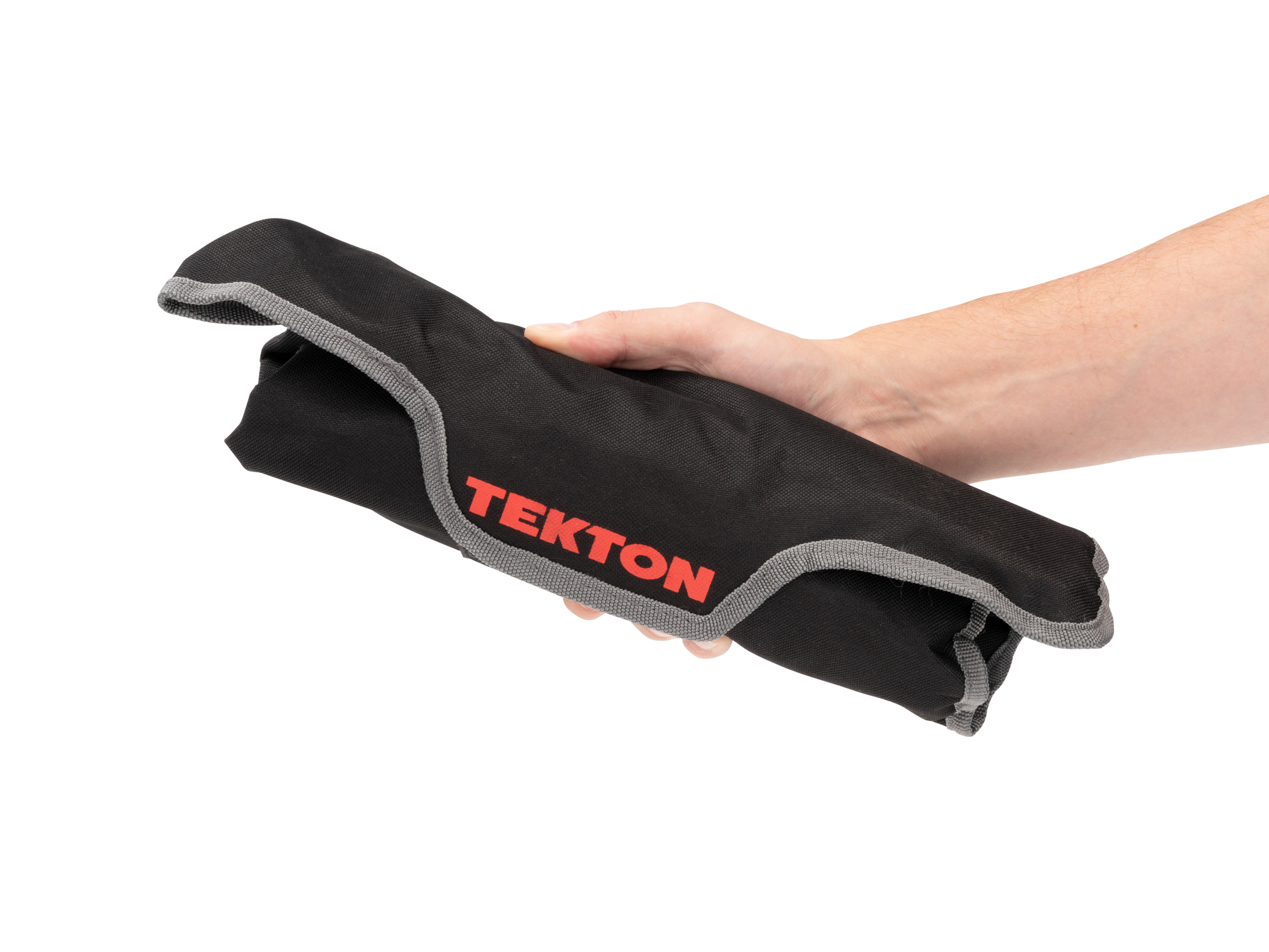 Black ratcheting combination wrench pouch. Canvas material. Marked with sizes (1/4 - 1 inch). ORG27313.